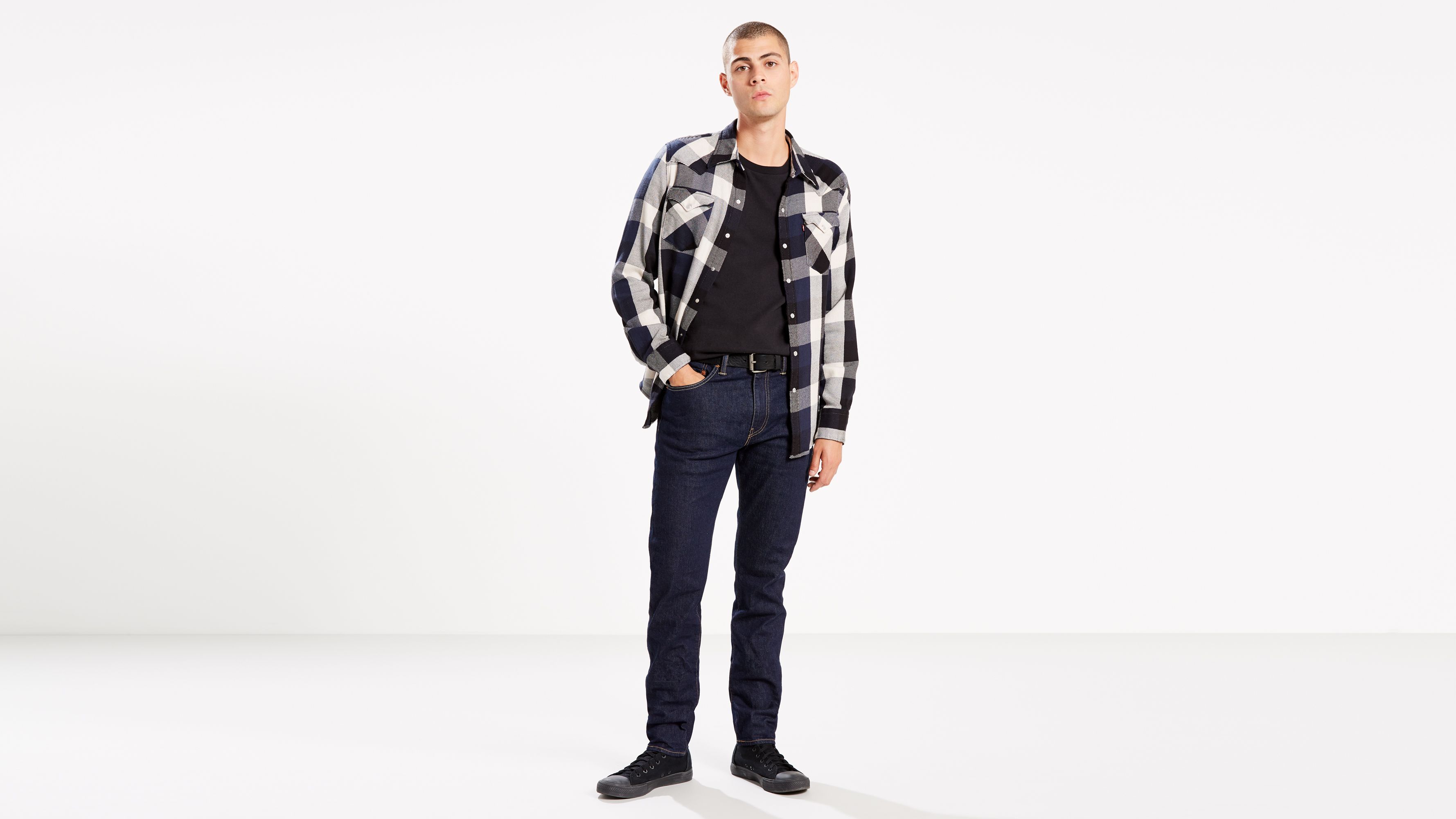 men's slim tapered jeans