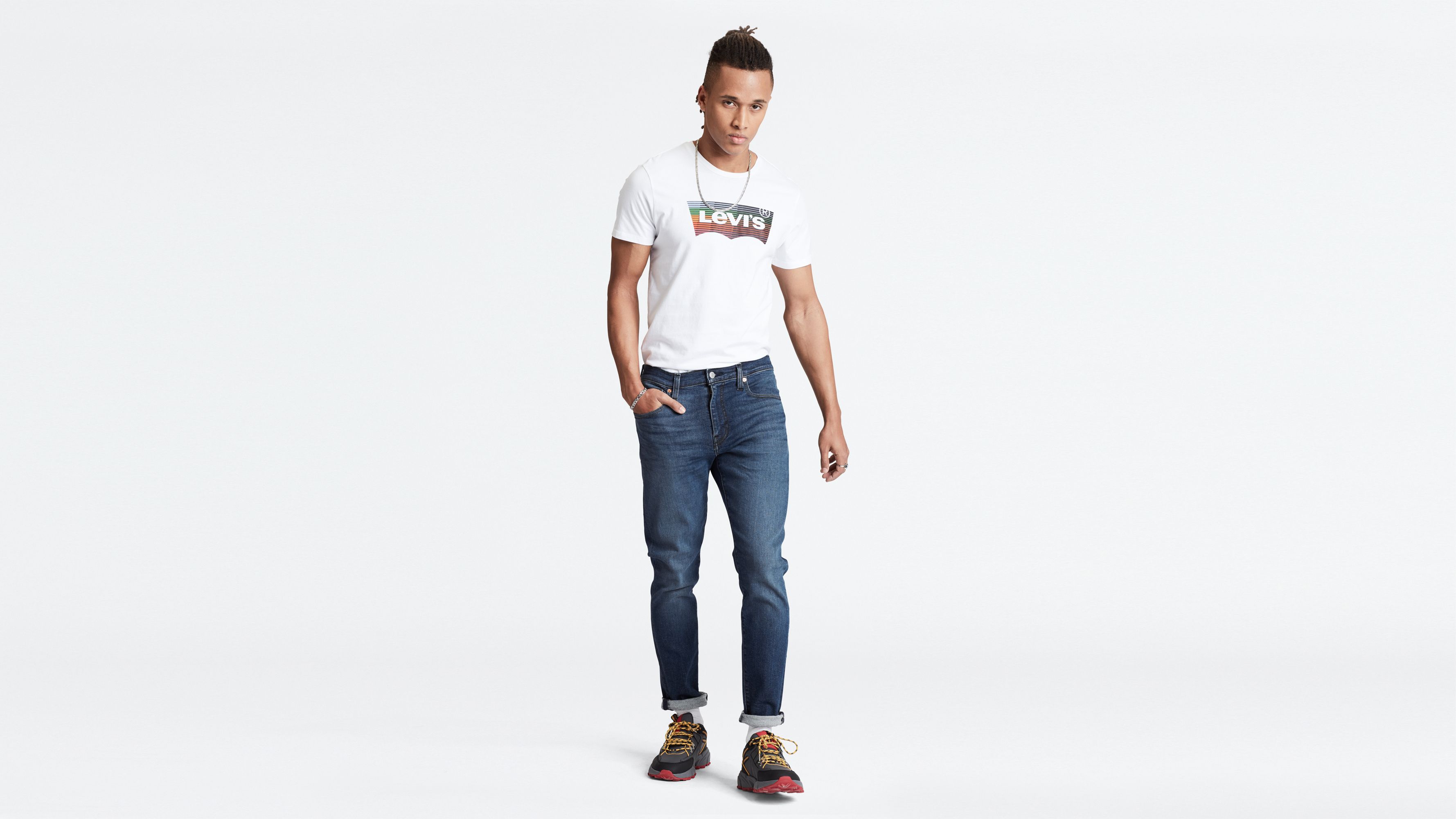 levi's 512 slim taper blue denim