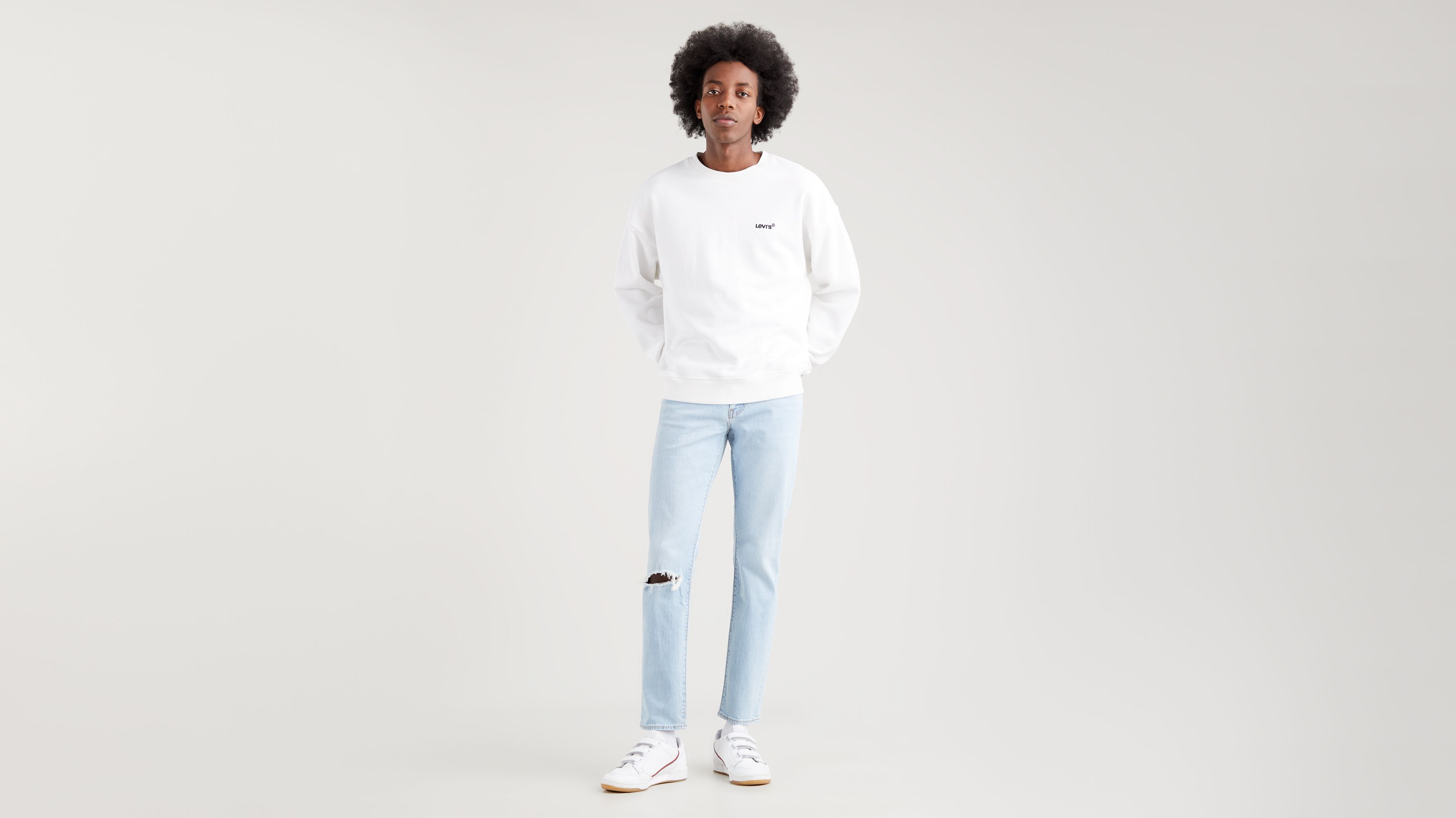 white levi 512 jeans