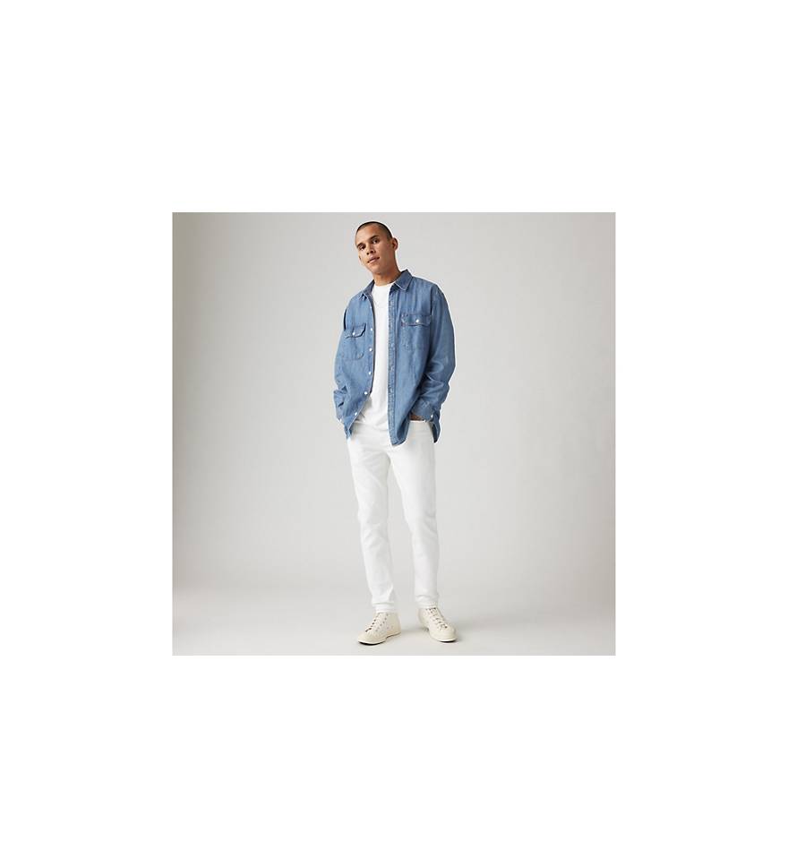 512™ Slim Taper Fit Levi's® Flex Men's Jeans - White | Levi's® US