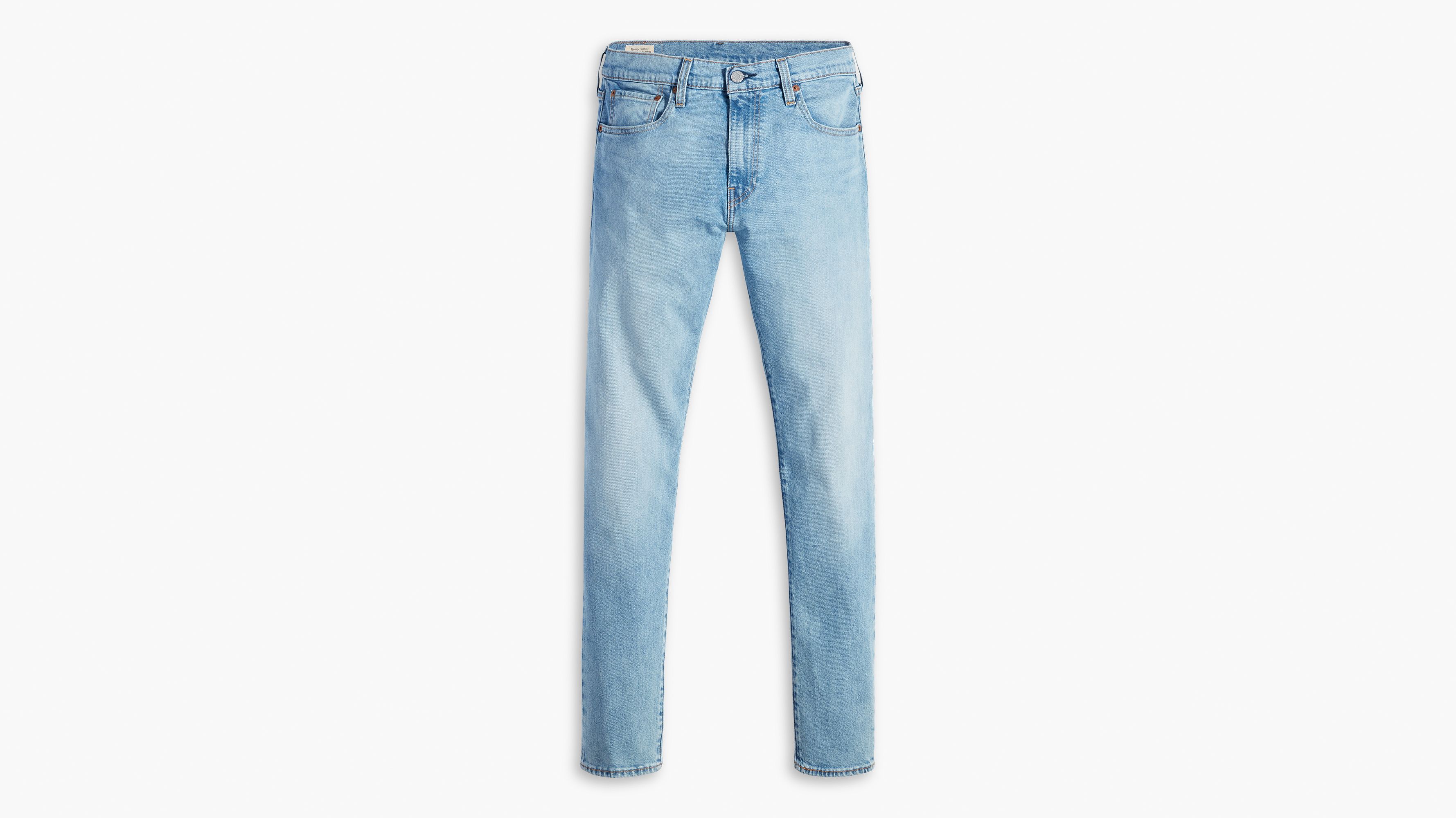 Buy Men Blue Light Wash Slim Tapered Jeans Online - 707856