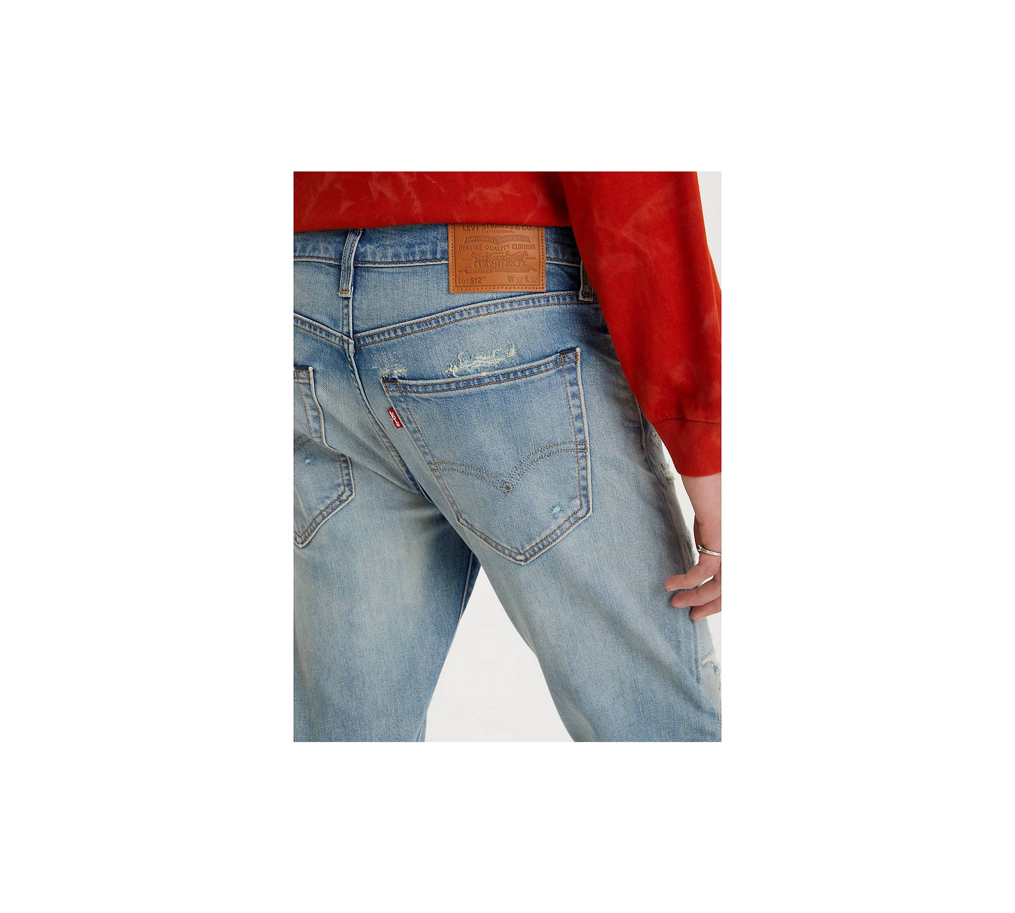 Levis 512 Mens Jeans Slim Taper Denim Jeans Color Beige 288330481