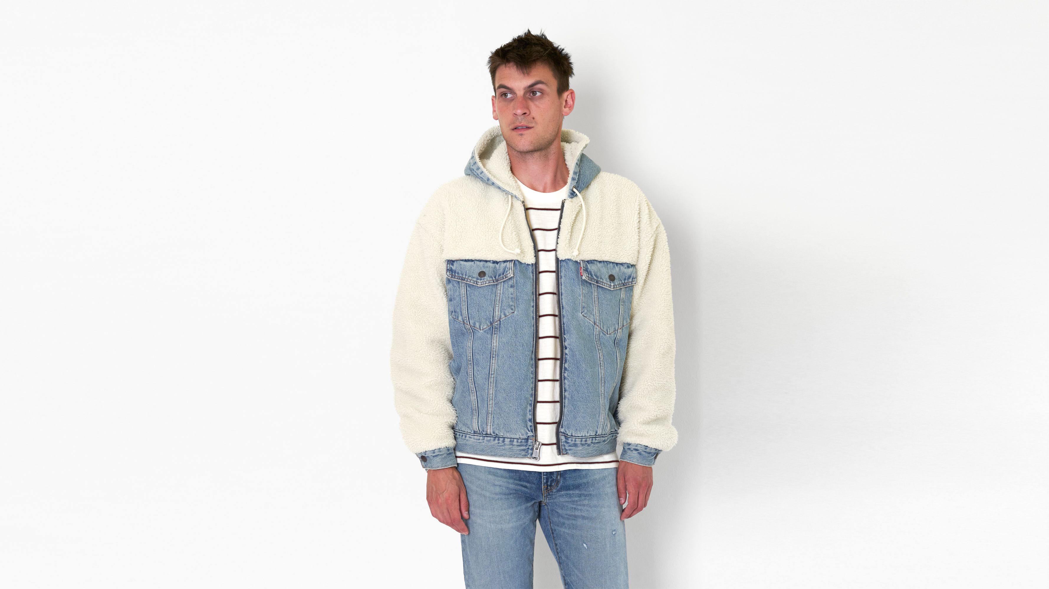 levi's sherpa hoodie