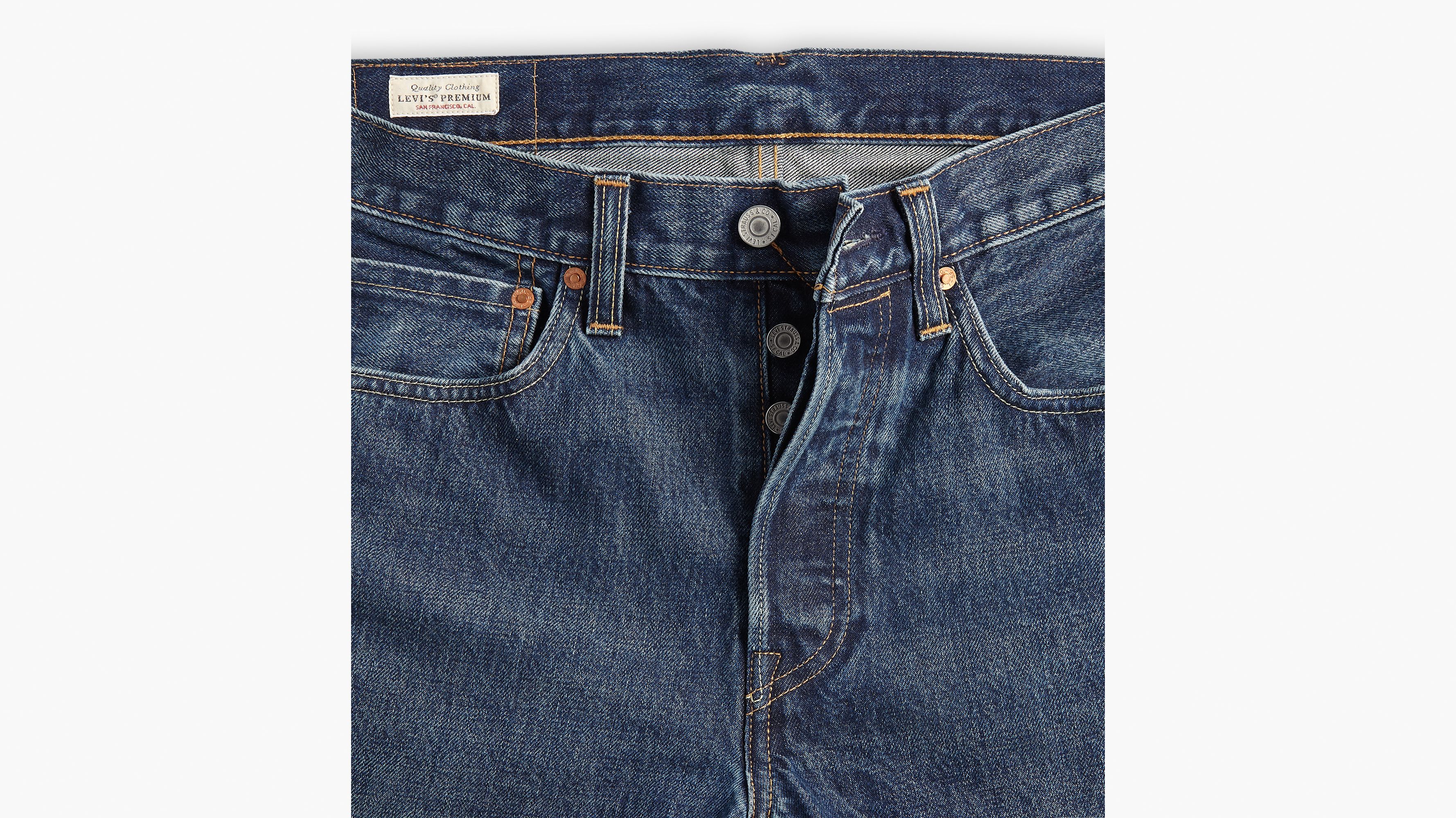 501® Slim Taper Fit Selvedge Men's Jeans - Dark Wash | Levi's® US