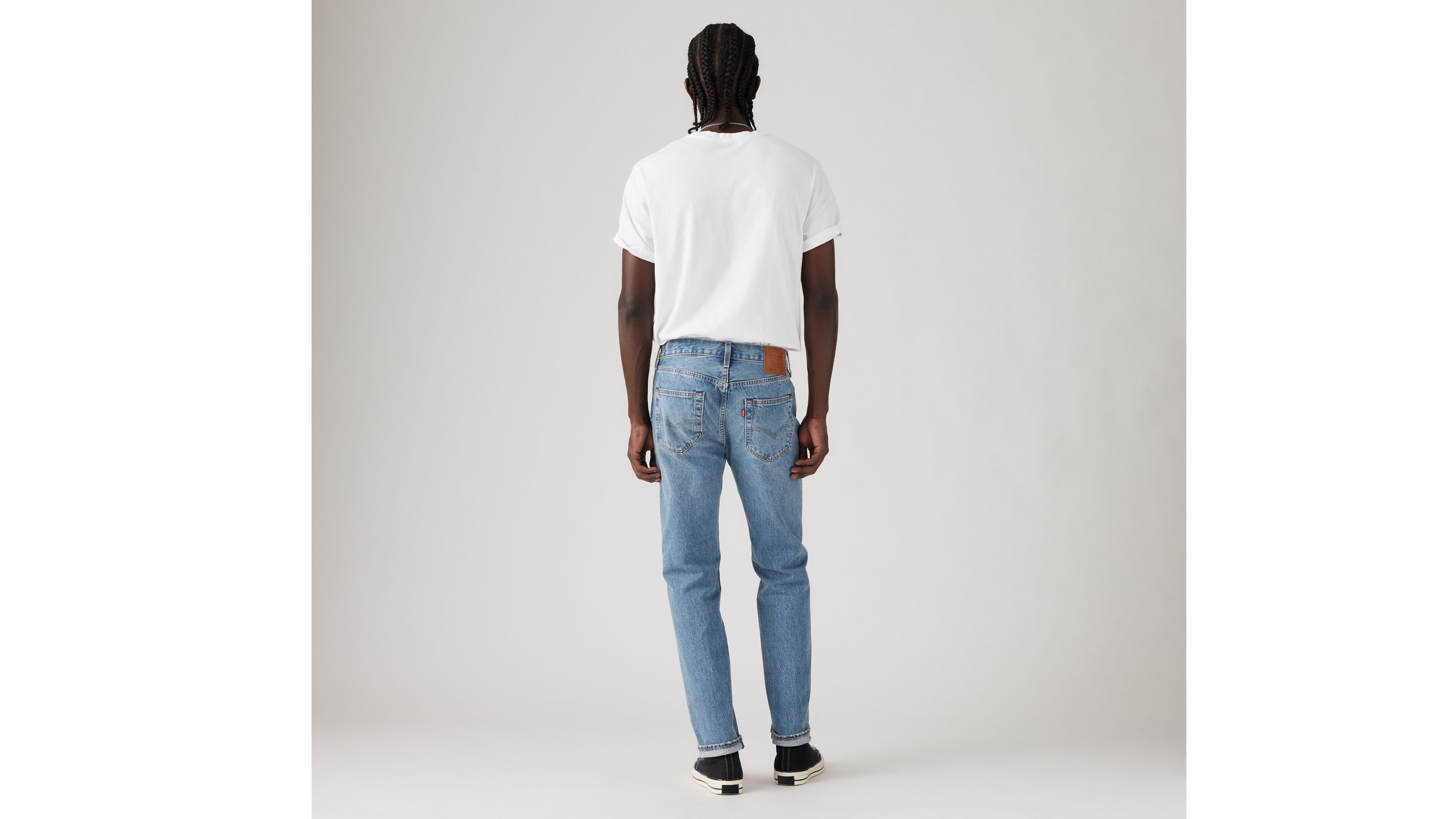 501® Slim Taper Fit Selvedge Men's Jeans - Medium Wash | Levi's 