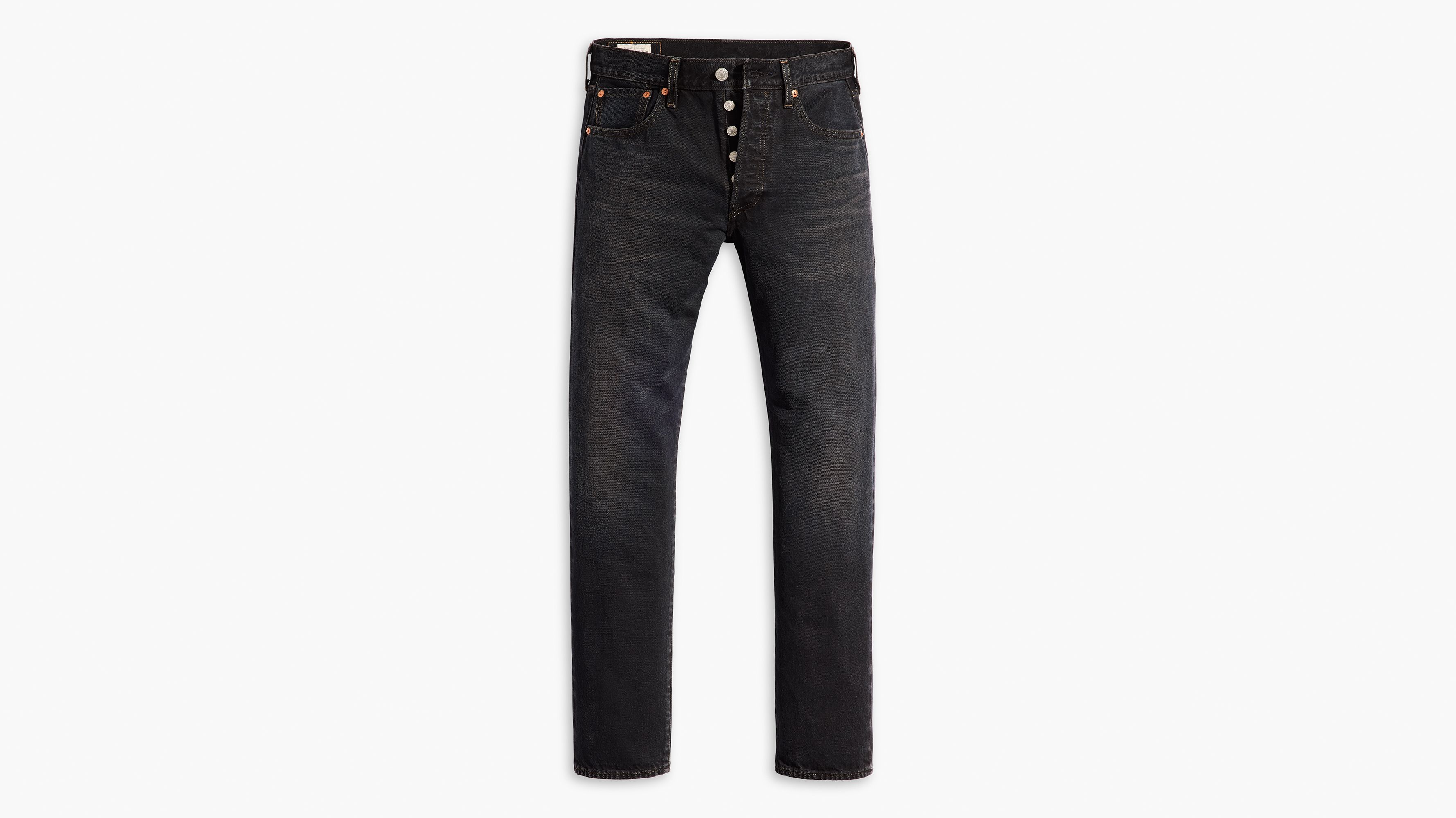 501® Slim Taper Fit Selvedge Men's Jeans - Black | Levi's® US