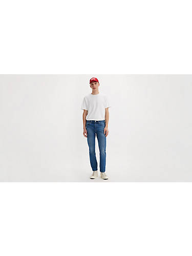 리바이스 Levi 501 Slim Taper Fit Mens Jeans,Ghostride - Dark Wash - Non-Stretch