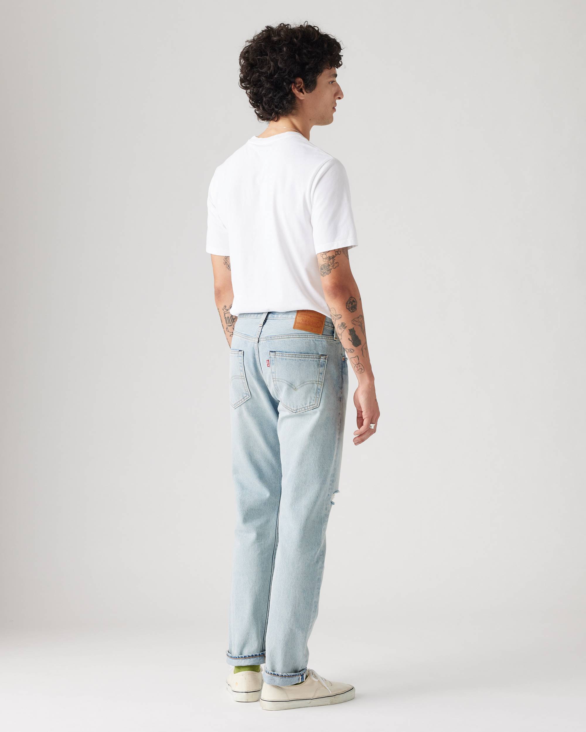 501® Slim Taper Fit Selvedge Men's Jeans - Light Wash 501® Slim Taper Fit Selvedge Men's Jeans - Light Wash