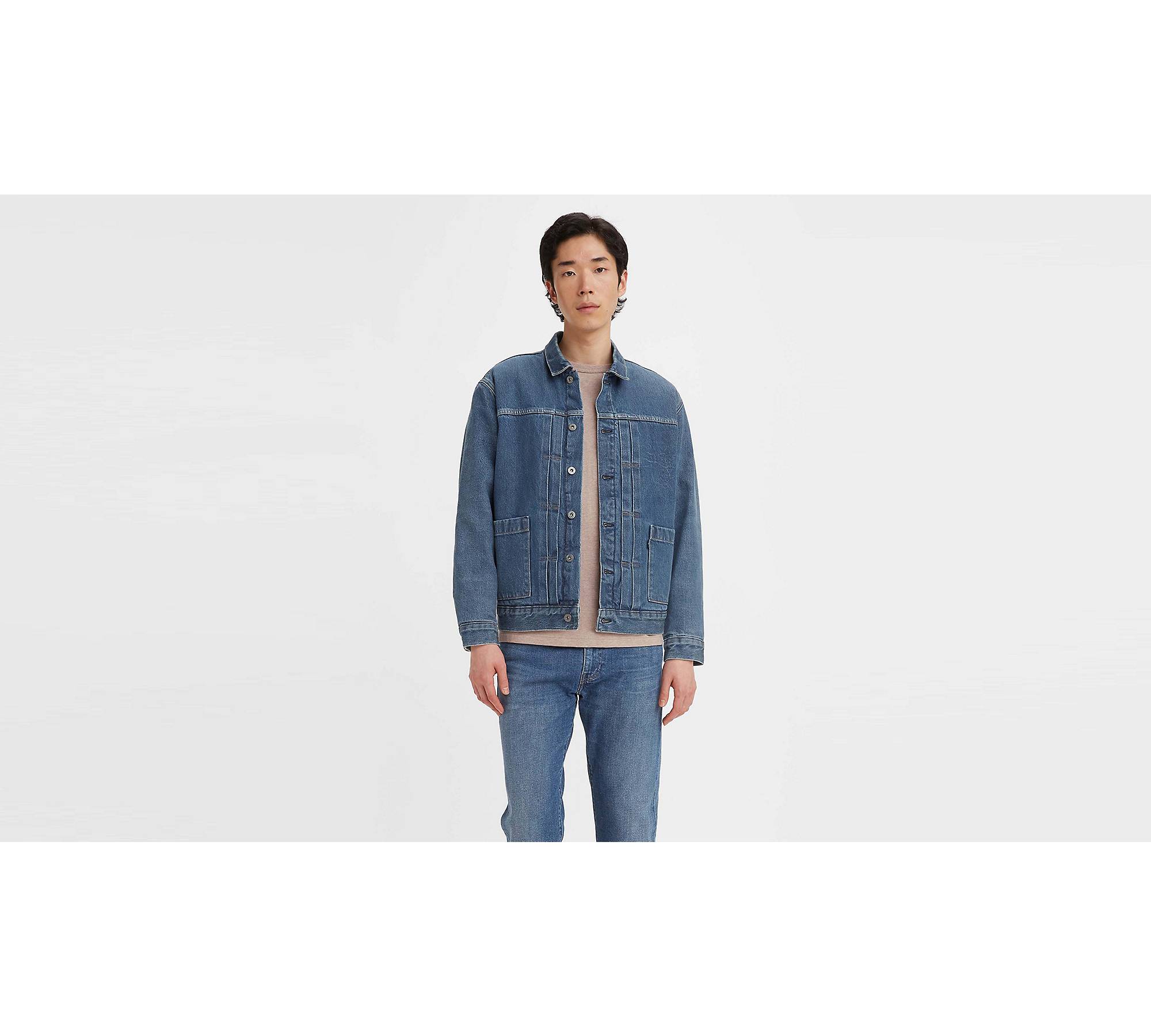 Levi's® Made & Crafted® Type Ii Worn Trucker Jacket - Blue | Levi's® SE