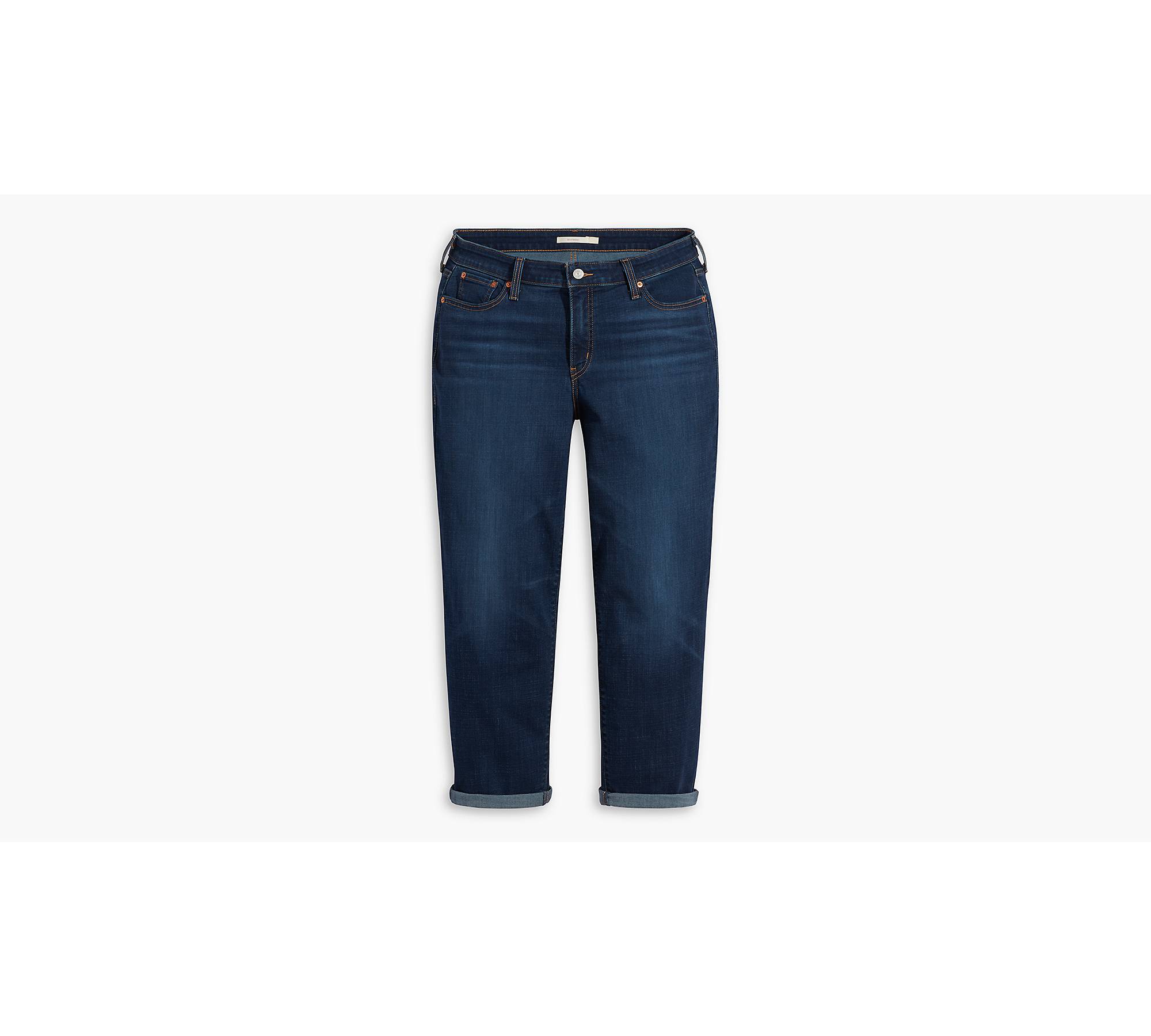 Earl Jeans Womens Plus Size 20 W Dark Wash Capris