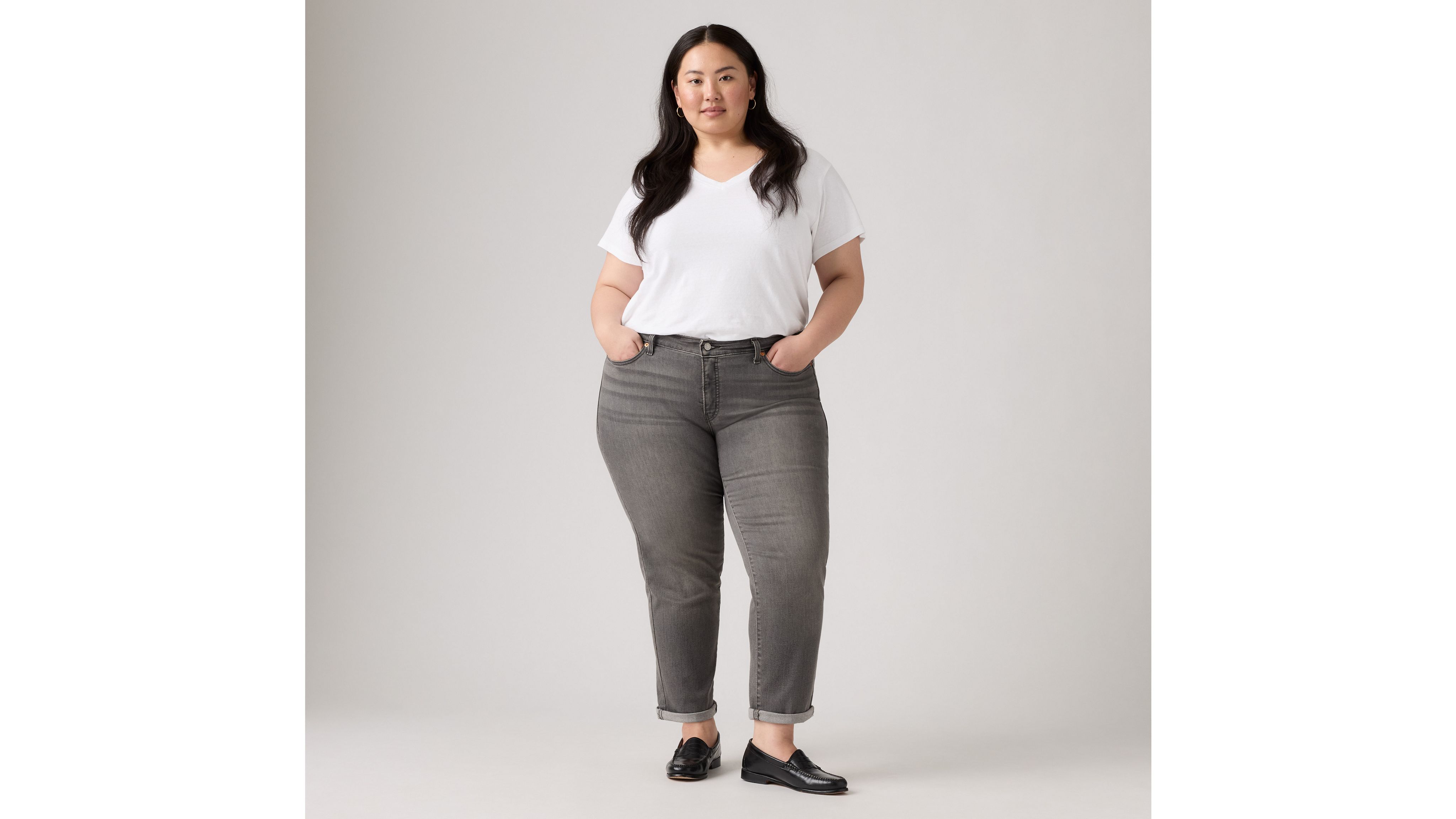 Boyfriend Women's Jeans (Plus Size)