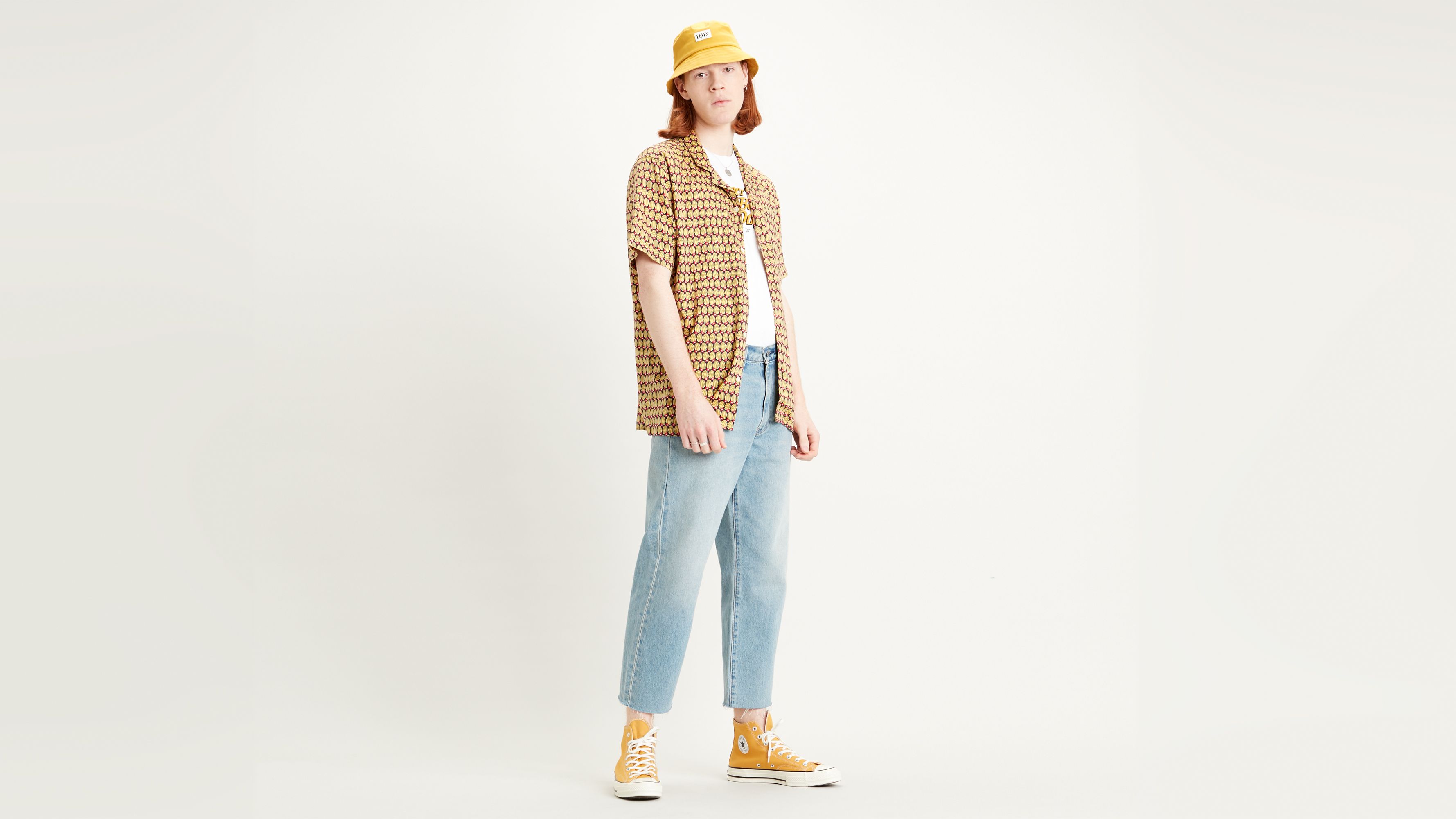 baggy cropped jeans