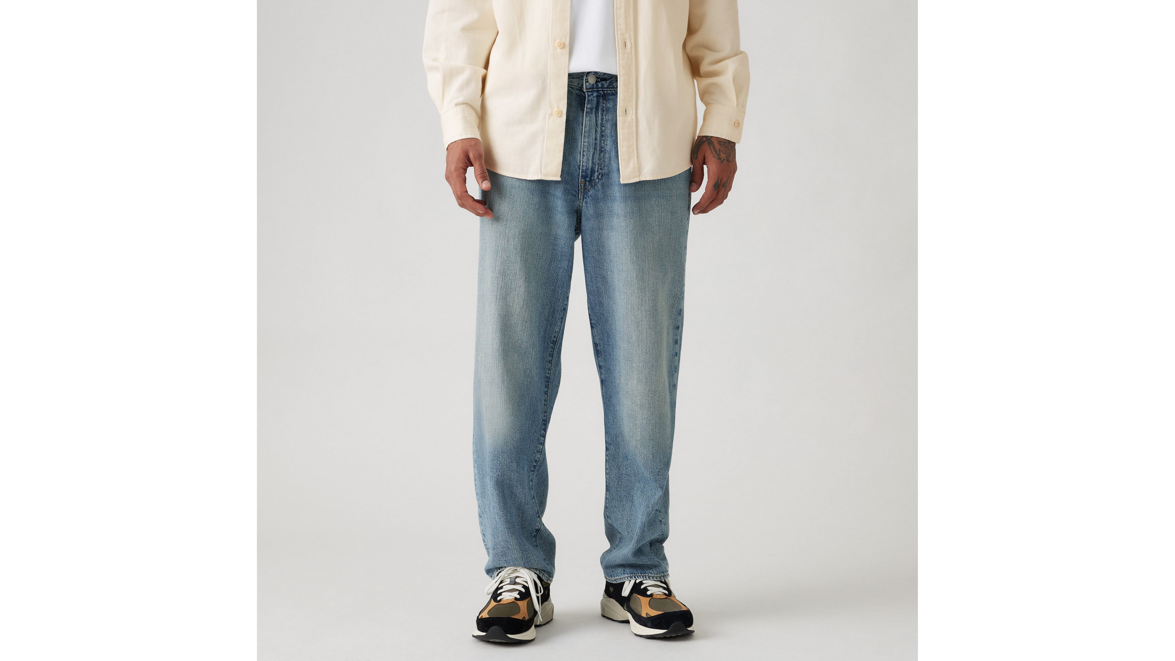 LEVI'S 568 STAY LOOSE LIGHTWEIGHT LINEN+ DENIM JEANS 