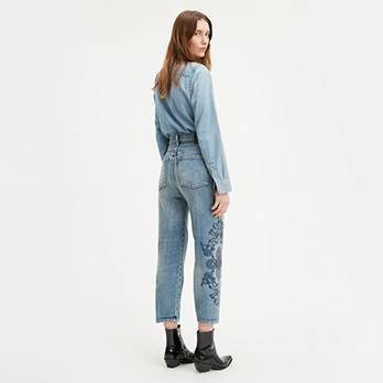 Embroidered Barrel Women's Jeans 3