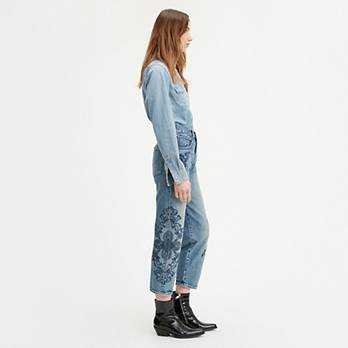 Embroidered Barrel Women's Jeans 4