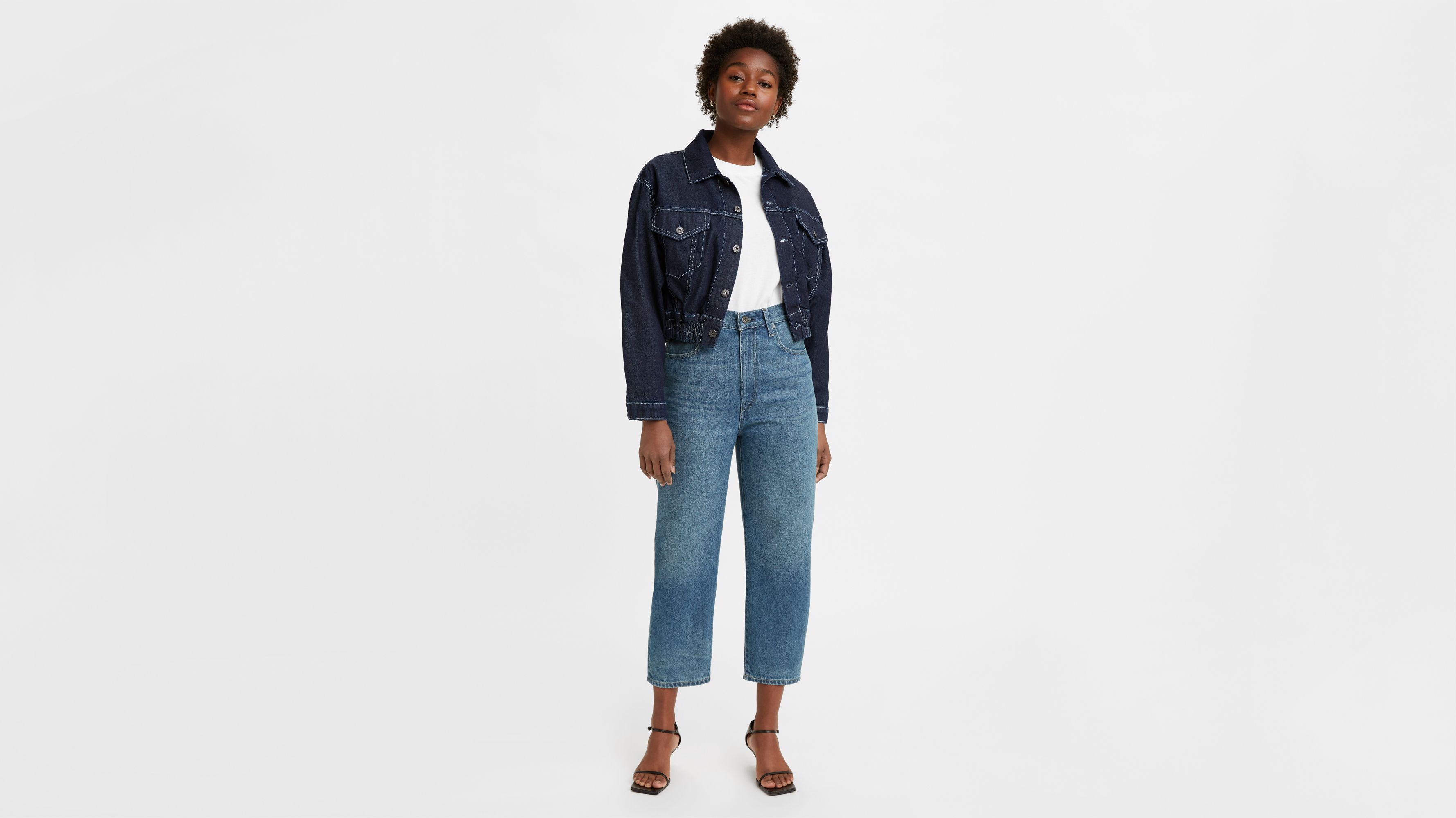 Levis Barrel Crop Jeans Flash Sales, SAVE 31% 