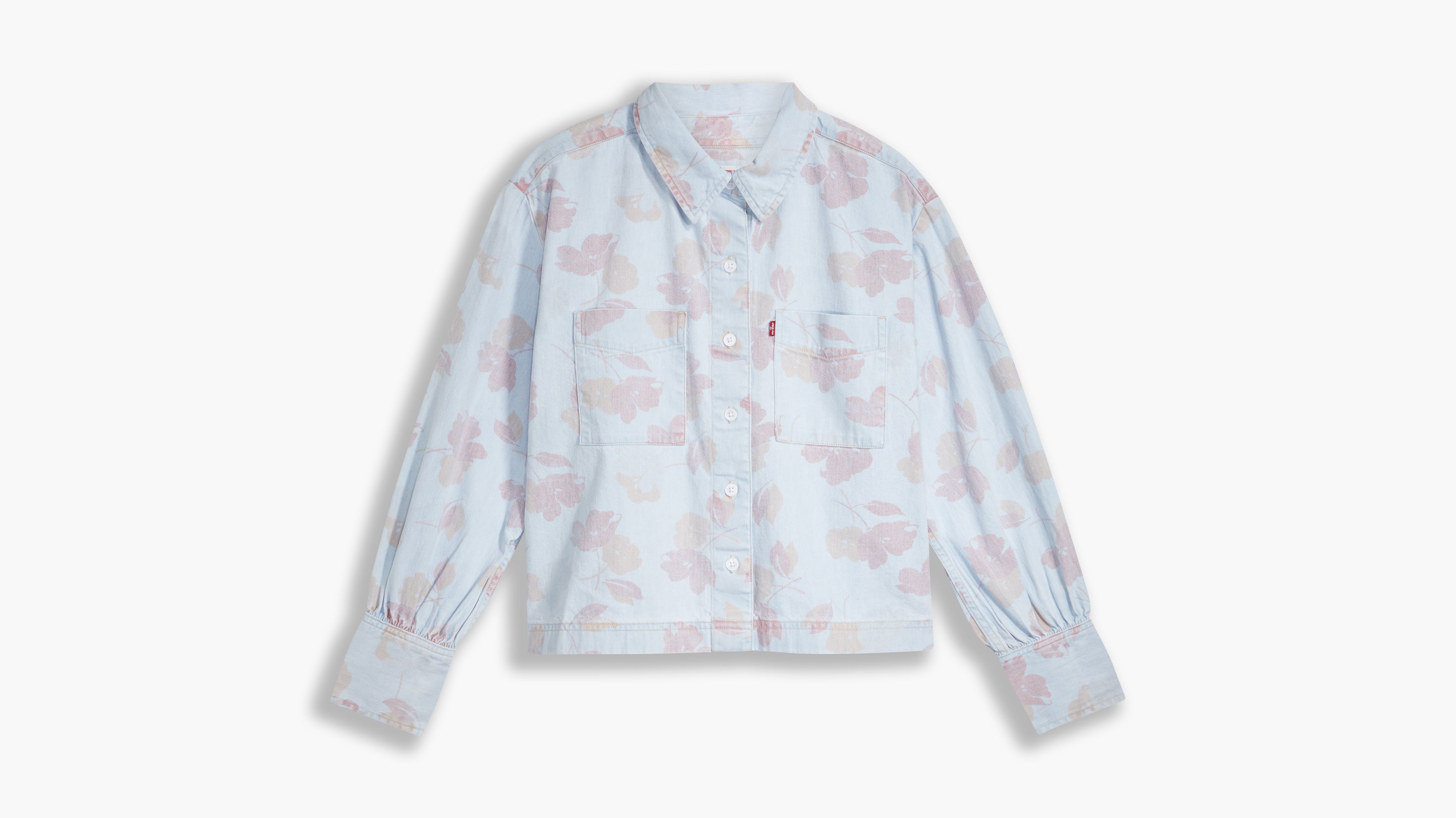 levi's zoey pleat utility shirt