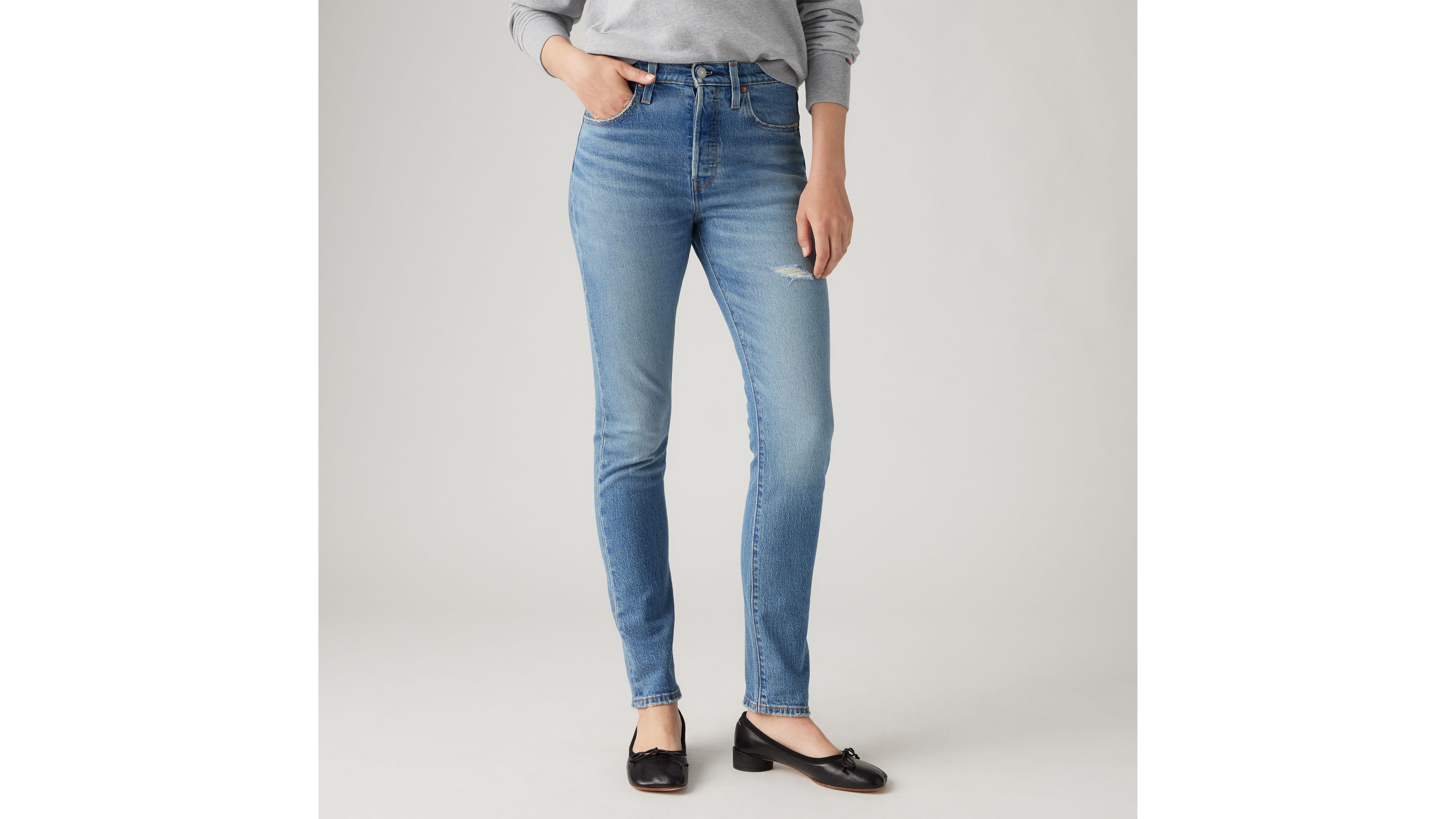 Levi's 501 Skinny Women's Jeans 23x30 In Historically Blue