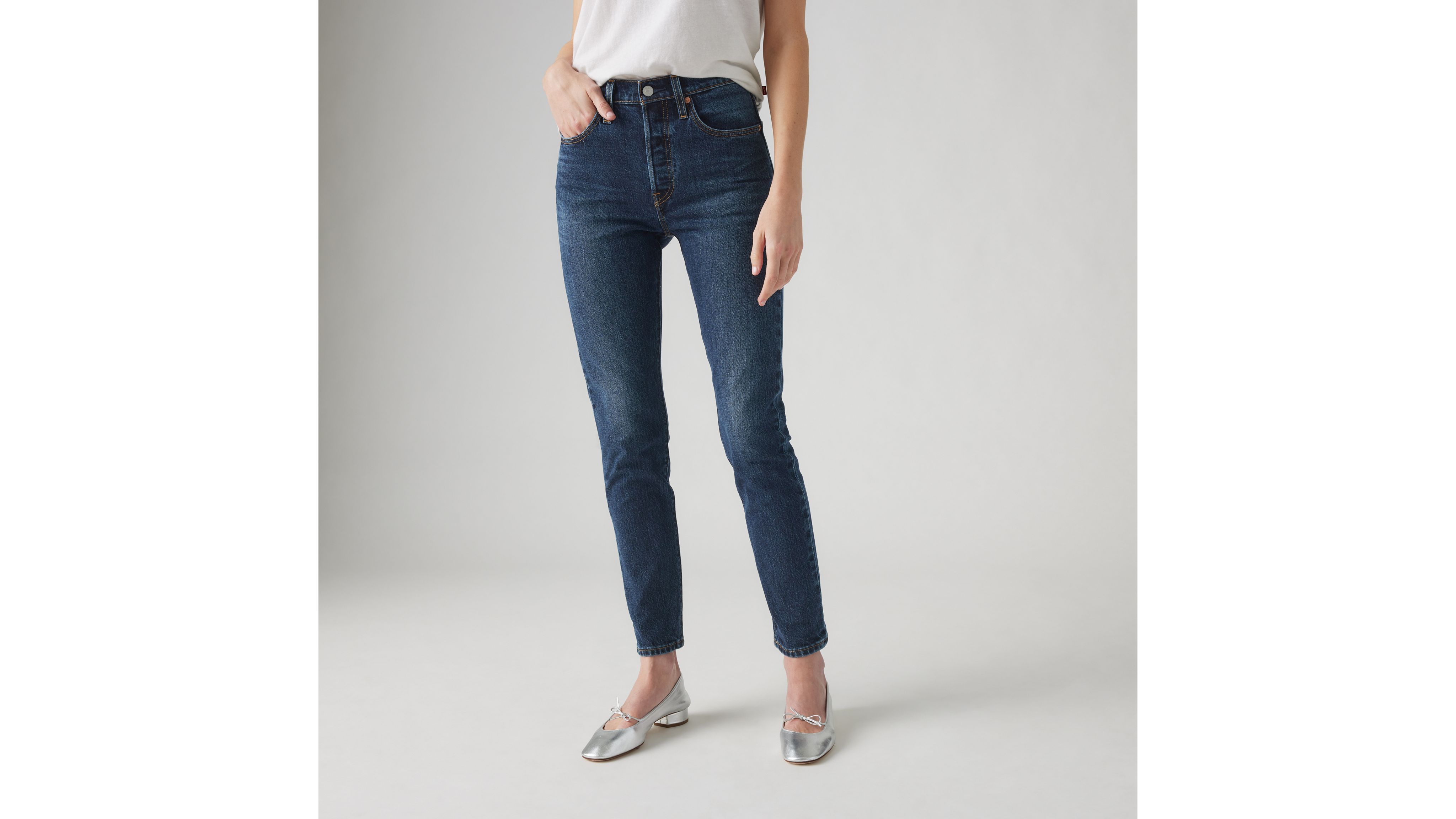 Levi's 721 High Rise Skinny Jean In Blue Story In Same Intent