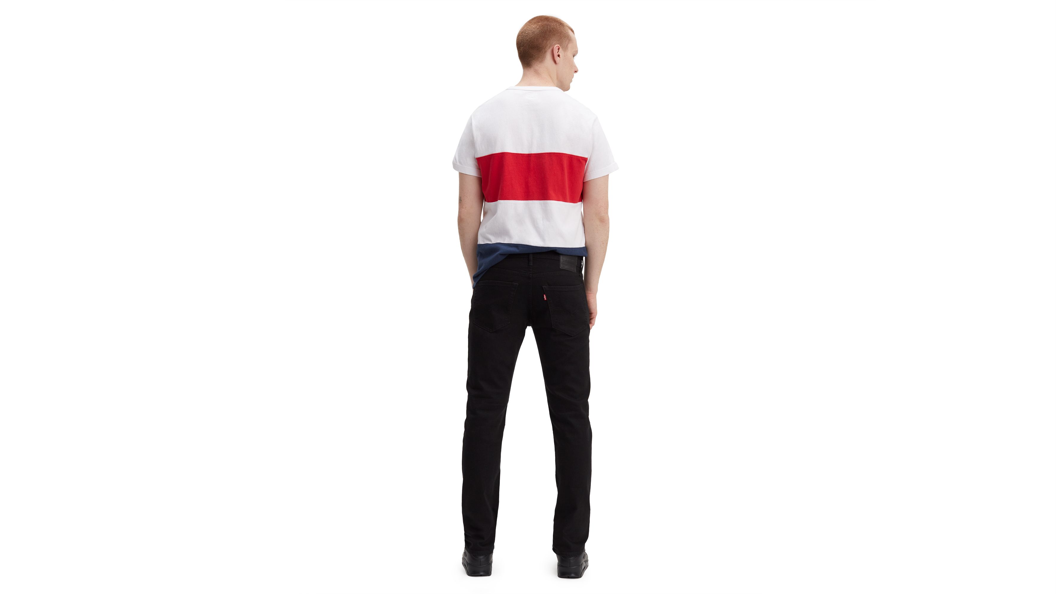 levi's tapered black jeans