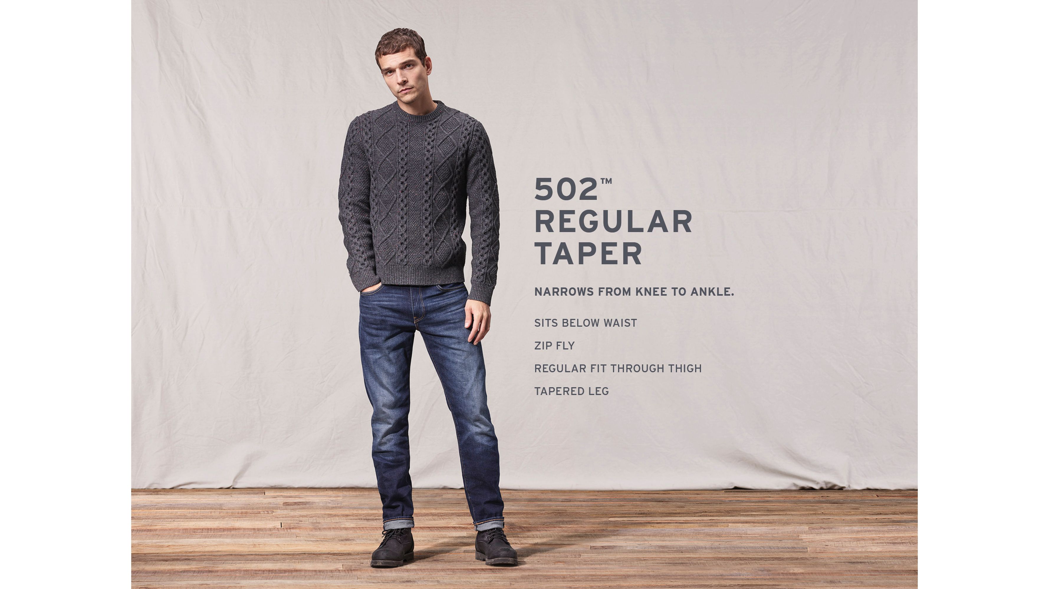 regular taper fit jeans