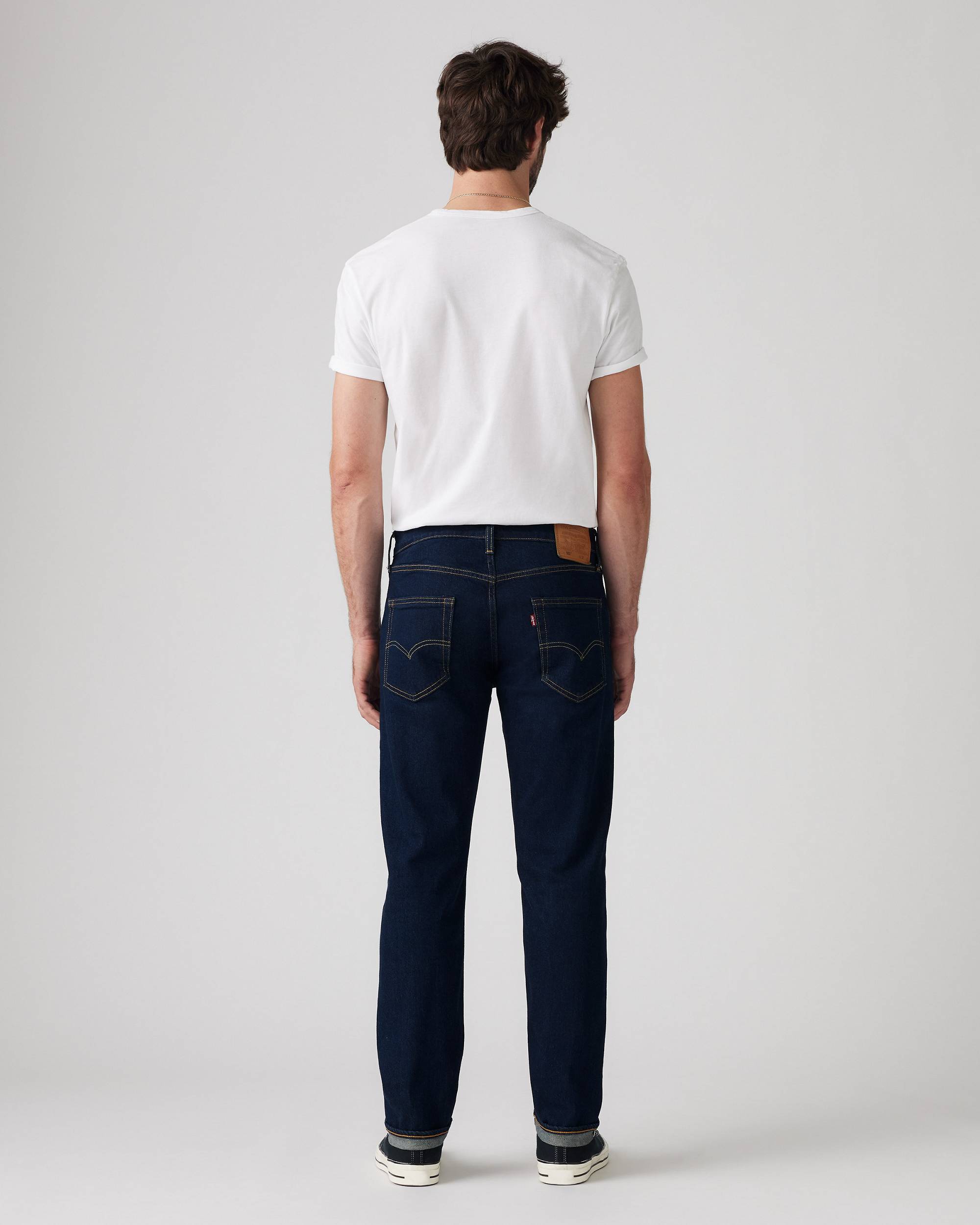 502™ Taper Fit Selvedge Men's Jeans - Dark Wash | Levi's® US 502™ Taper Fit Selvedge Men's Jeans - Dark Wash | Levi's® US