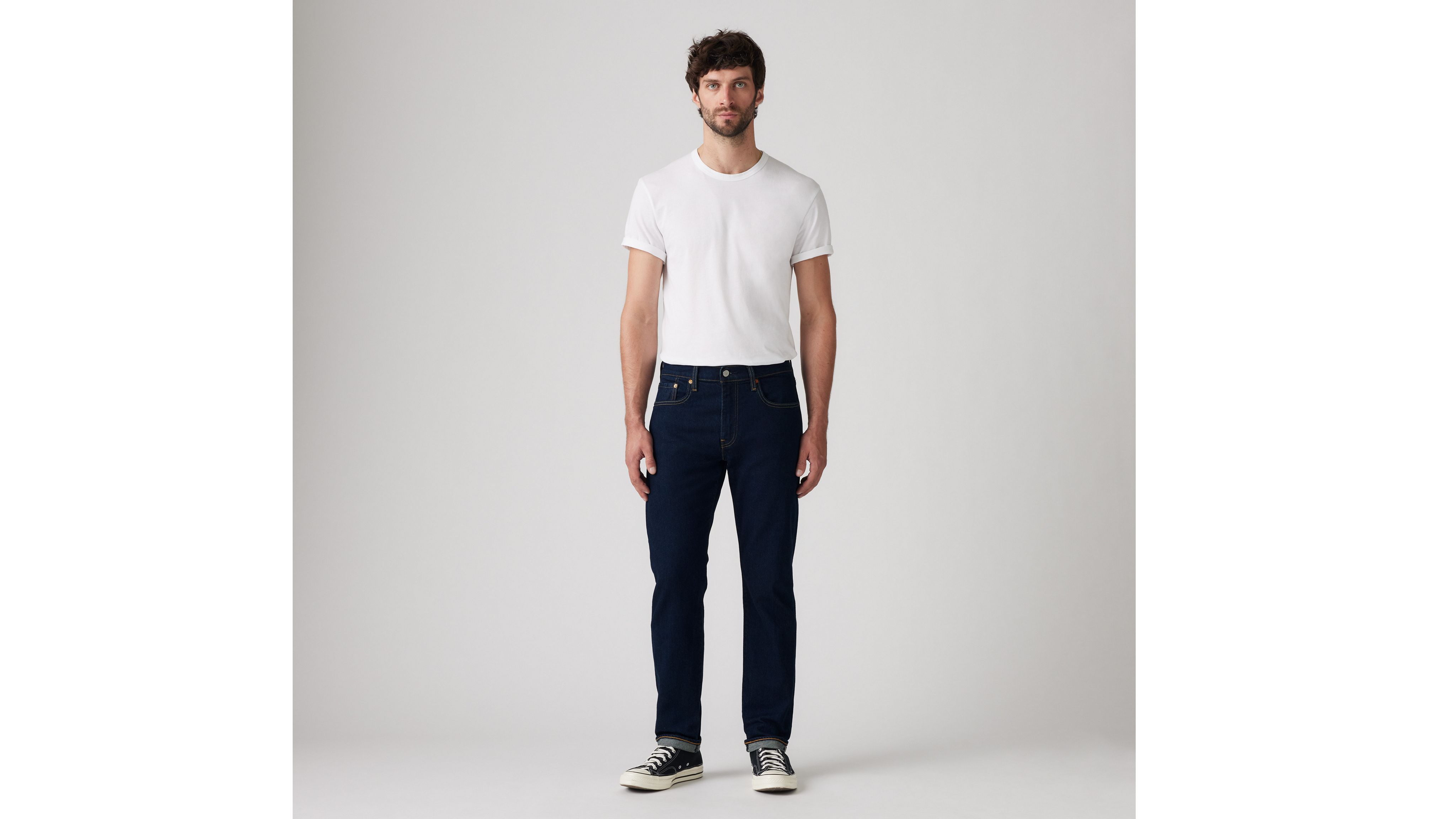 502™ Taper Fit Selvedge Men's Jeans - Dark Wash | Levi's® US
