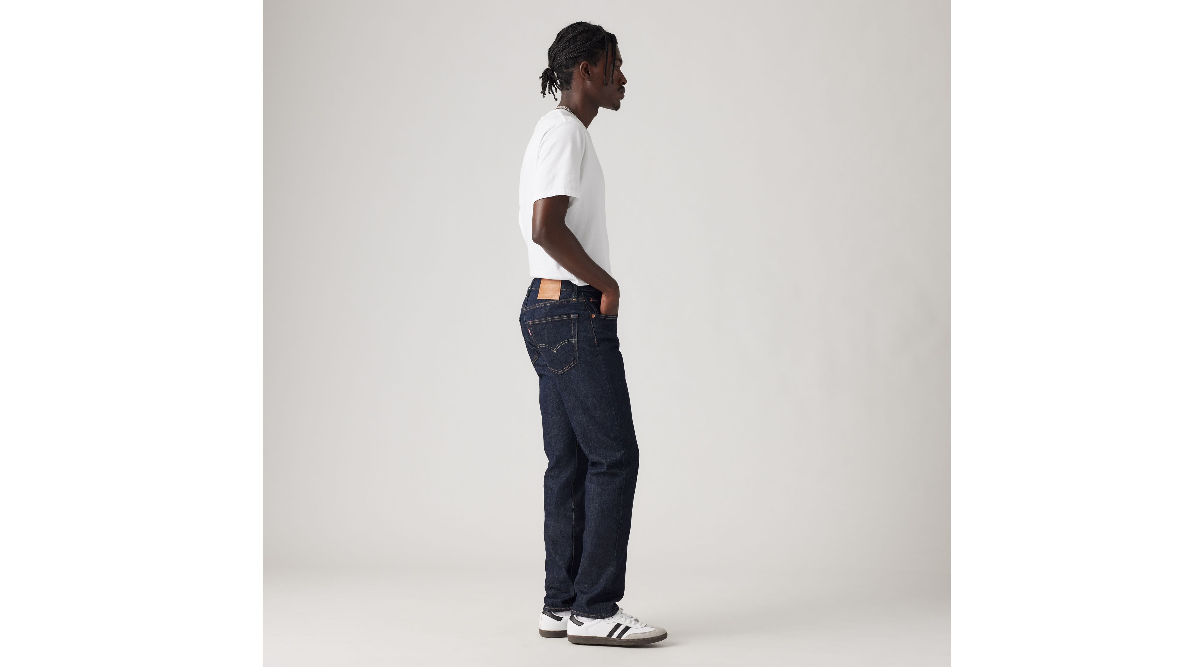 Levi's 502 Taper Fit Men's Jeans 38x30 In Mid Knight Rinse