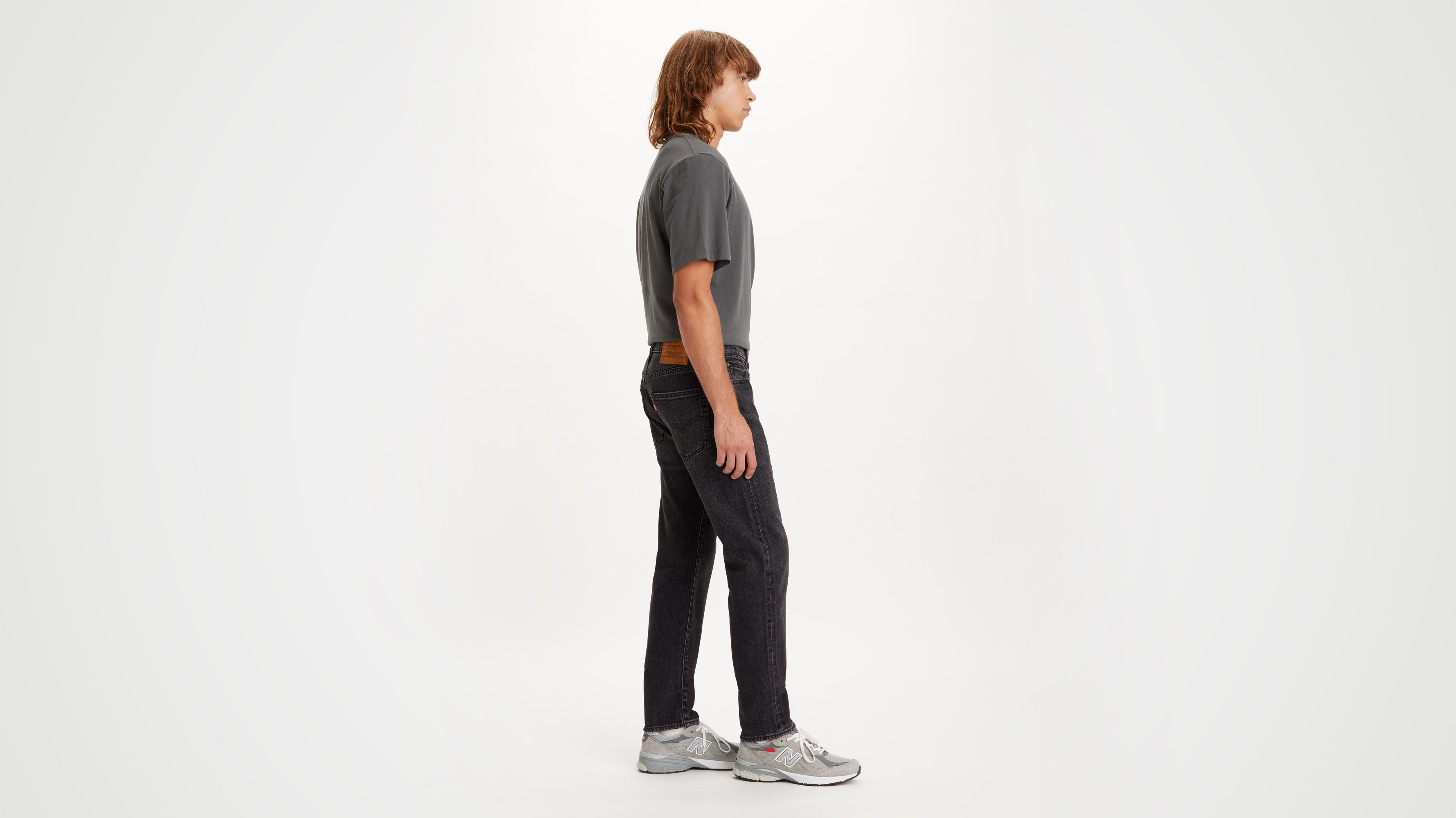 502™ Taper Fit Selvedge Men's Jeans - Black | Levi's® US