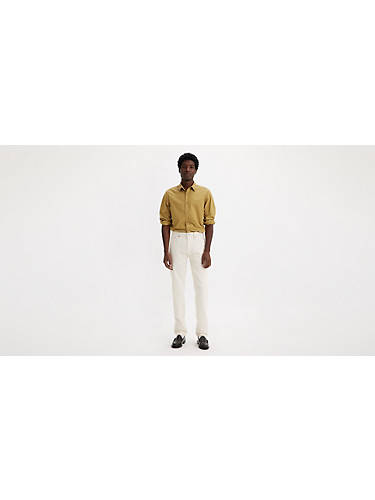 리바이스 Levi 502 Taper Fit Mens Jeans,Why So Frosty Garment Dye - Brown - Stretch