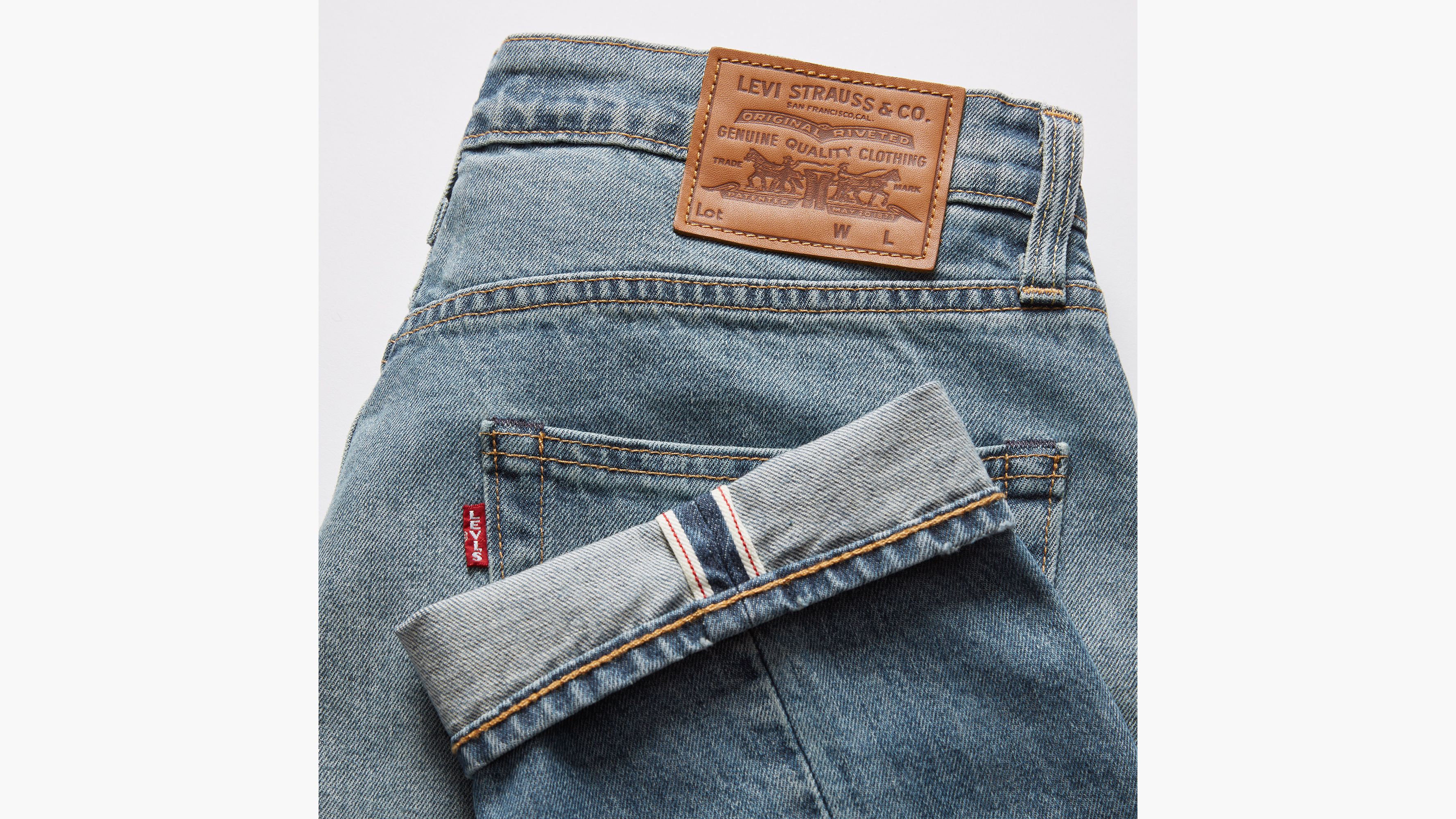 Jeans 502™ affusolati con cimosa 7