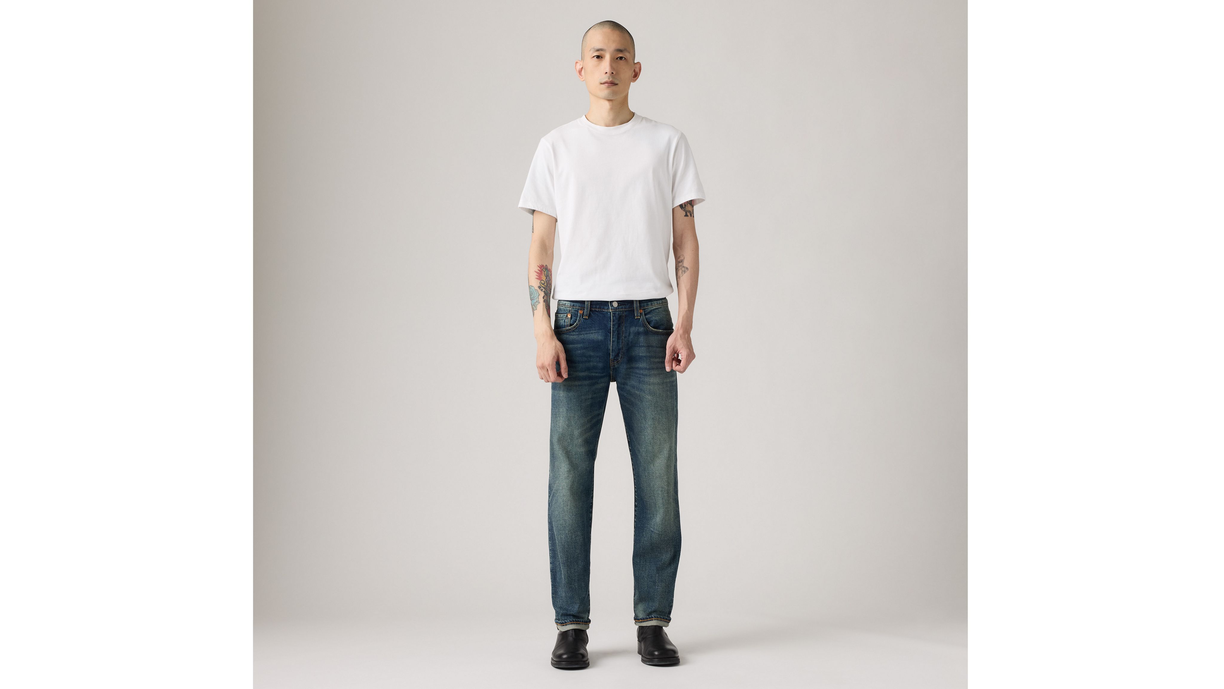 Levi's 502 Taper Selvedge Jeans In Been There Selvedge