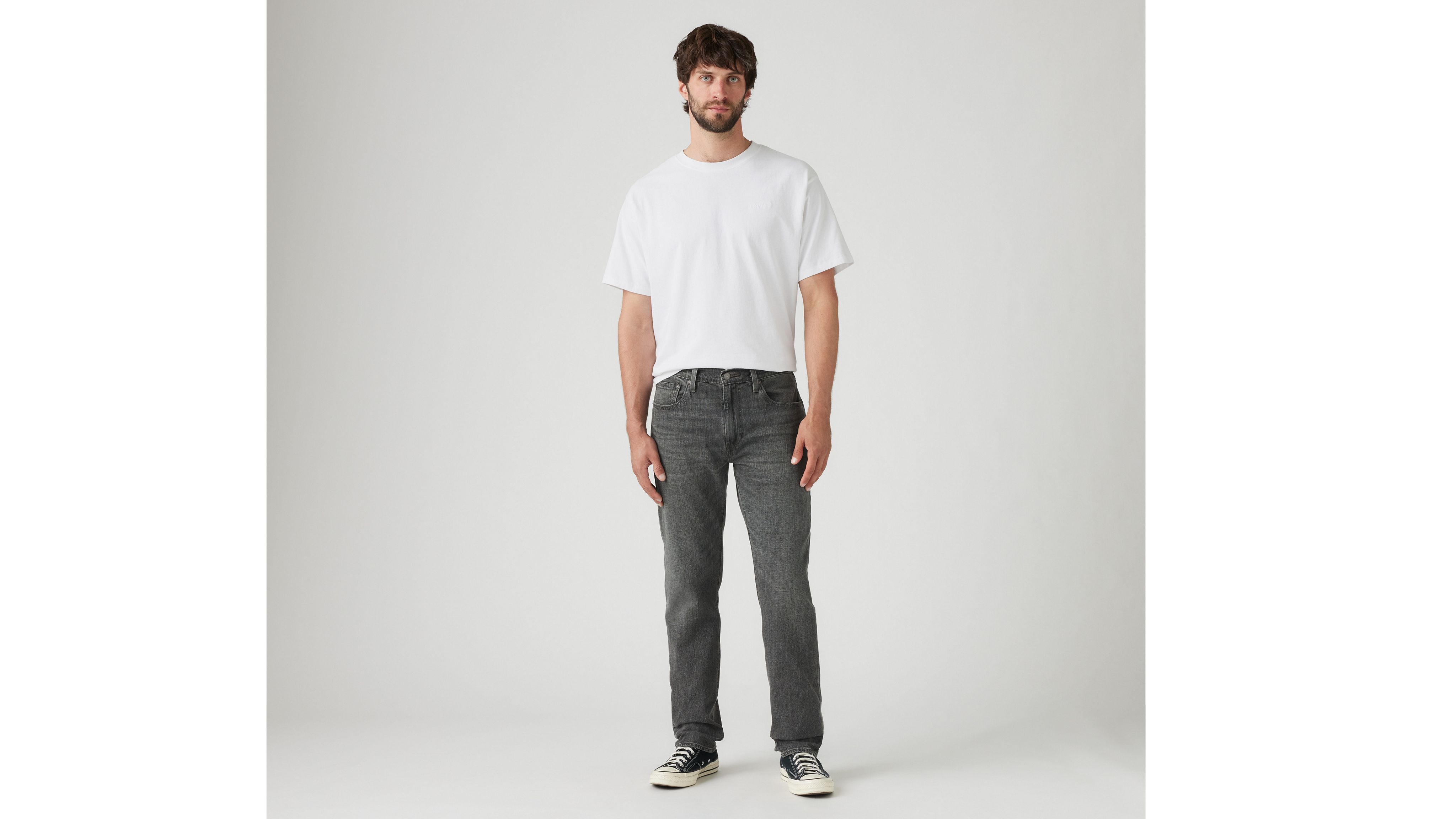 Levi's 502 Taper Fit Linen+ Denim Men's Jeans 40x30 In Slicked Back