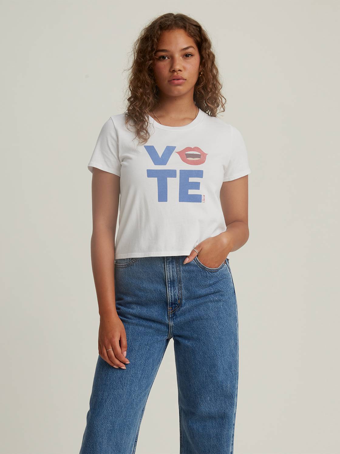 Levi's® x Vote Cropped Surf Tee Shirt 1