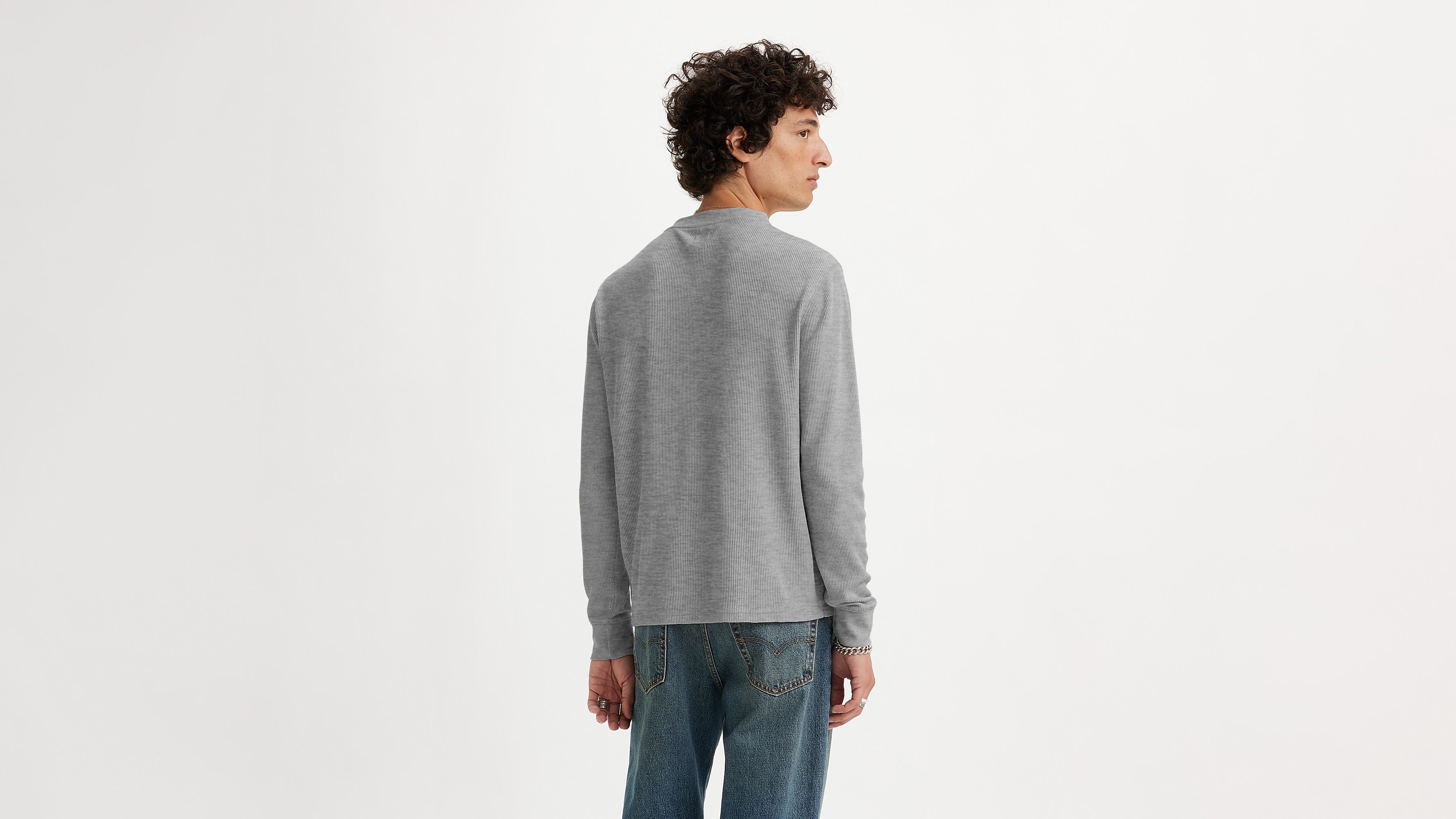 Selby Mens Waffle Henley Tee