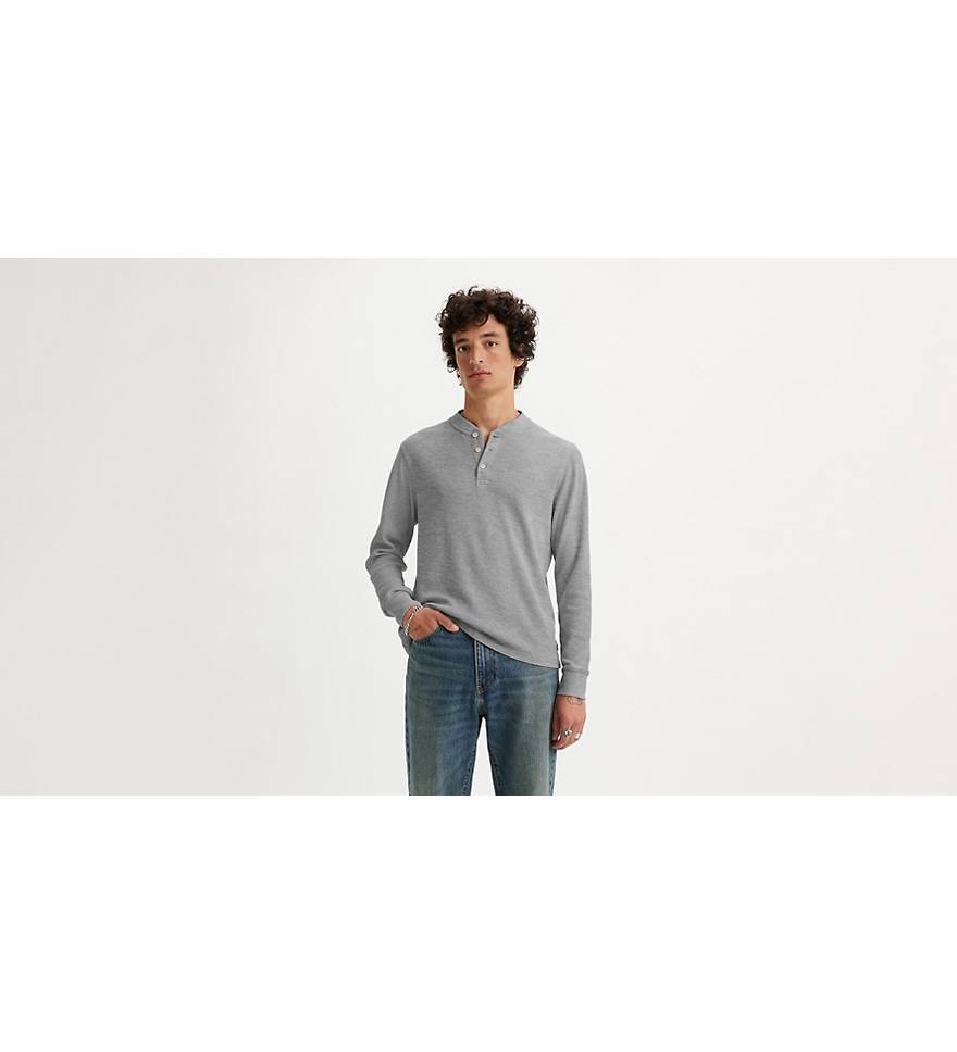 Long Sleeve Thermal Henley - Grey | Levi's® US