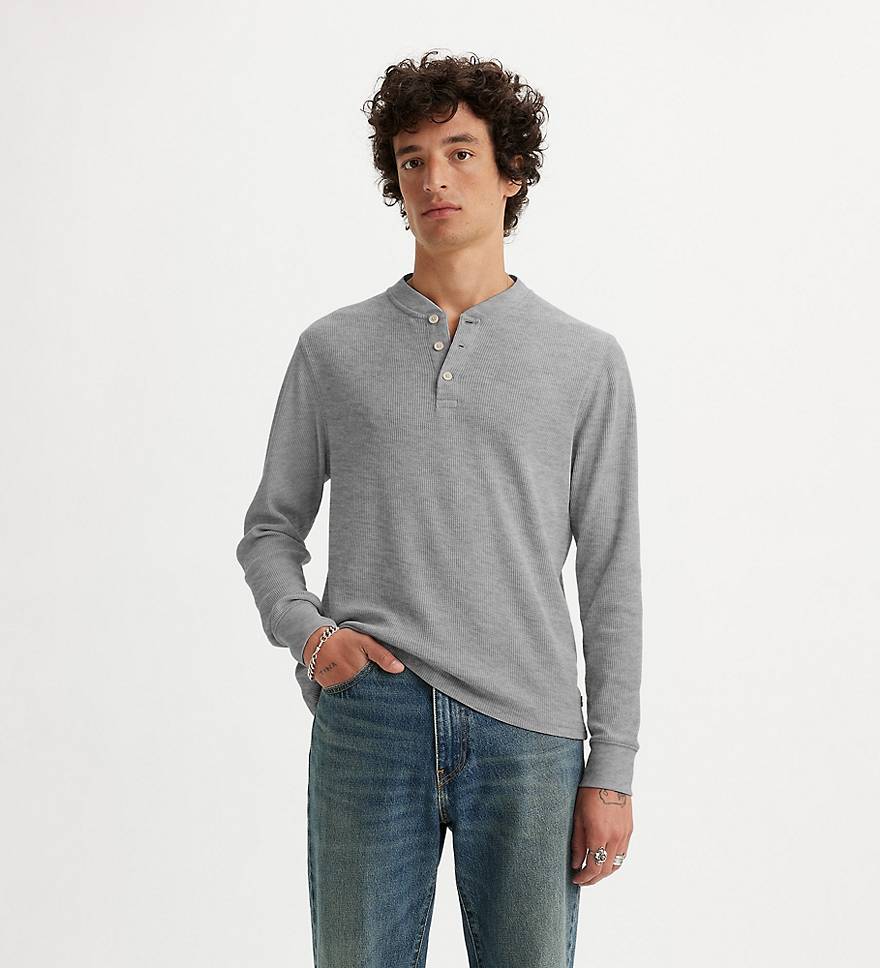 Long Sleeve Thermal Henley - Grey | Levi's® US