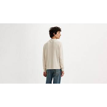 Levi's LS Thermal Henley - Mid Grey Heather