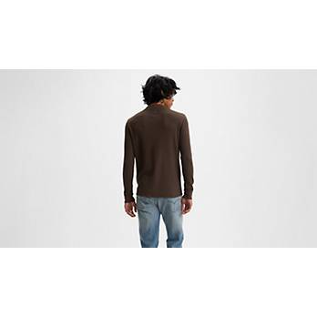 Long Sleeve Thermal Henley - Brown | Levi's® CA