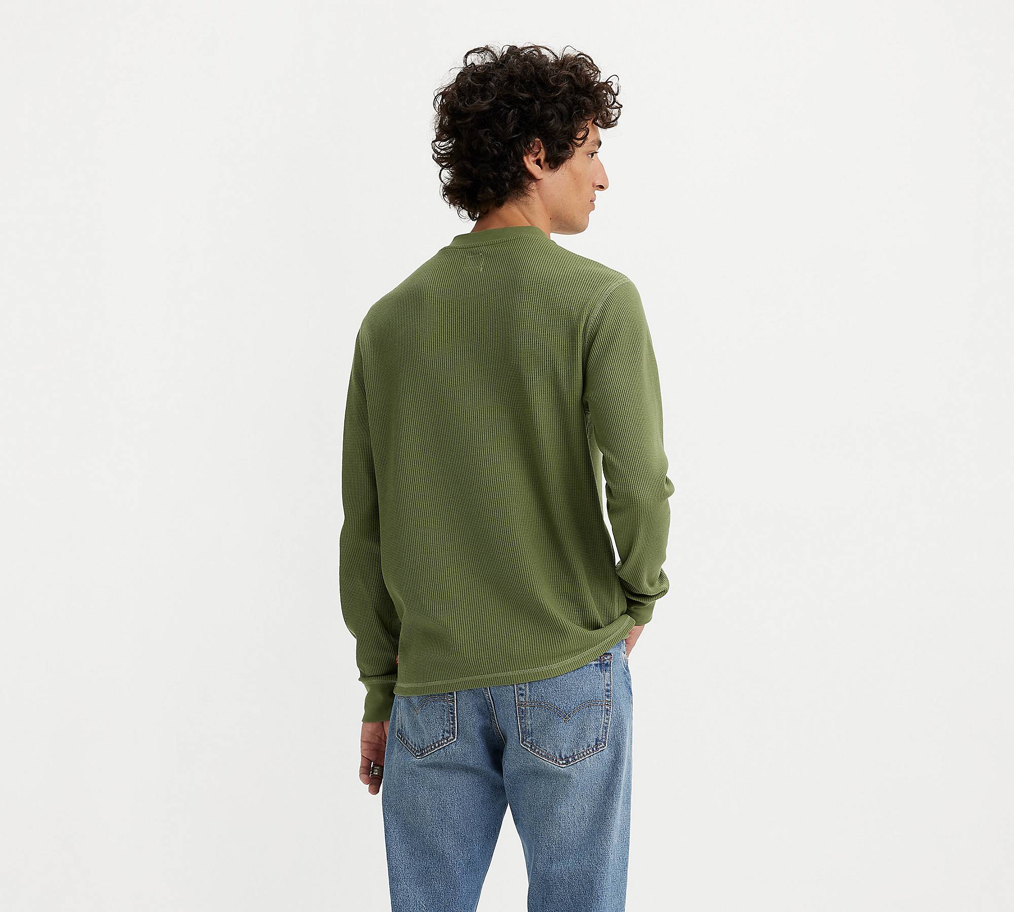Long Sleeve Thermal Henley - Green | Levi's® US