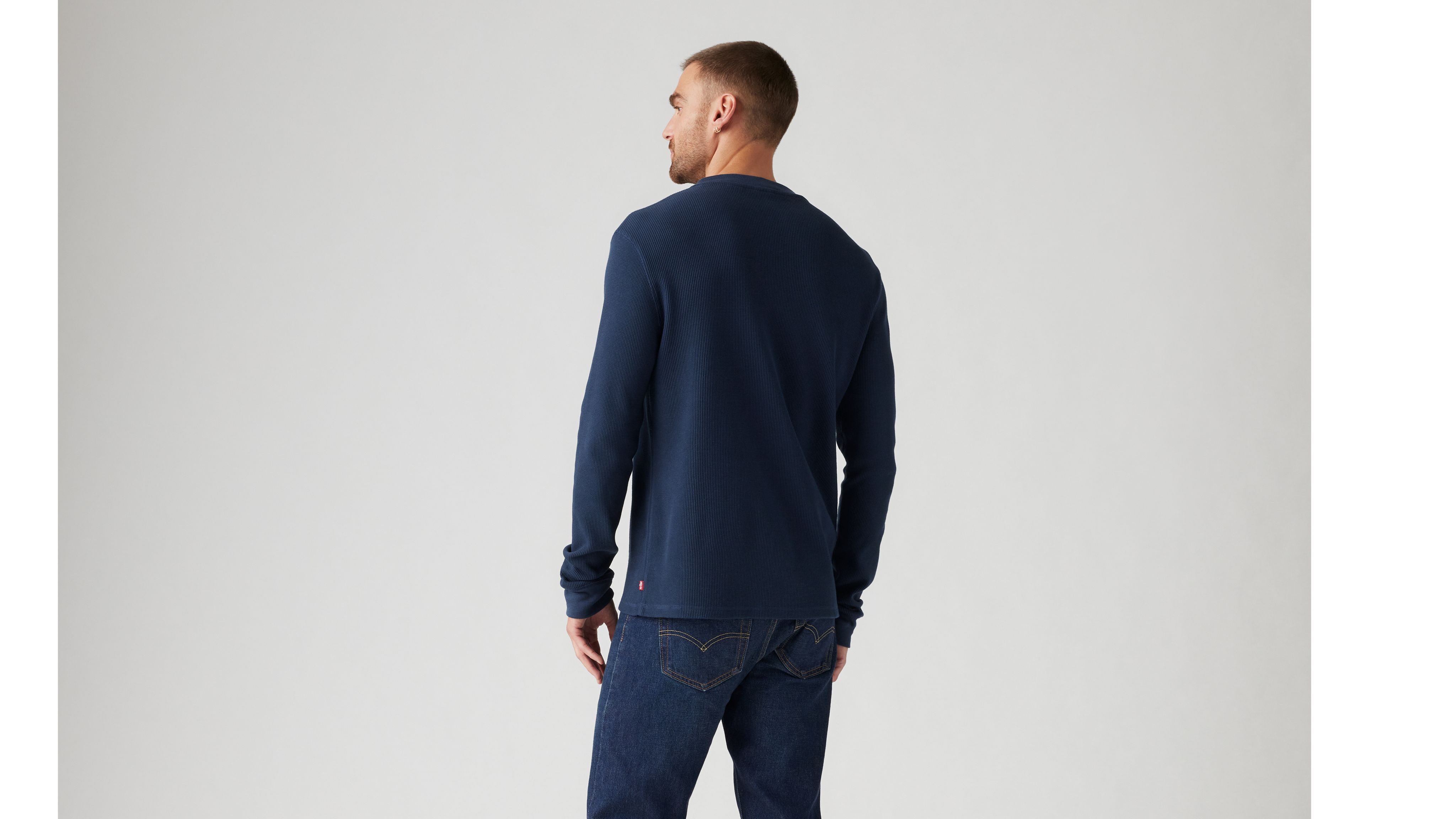 Termiczny Top Henley Z Długimi Rękawami - Niebieski | Levi's® PL