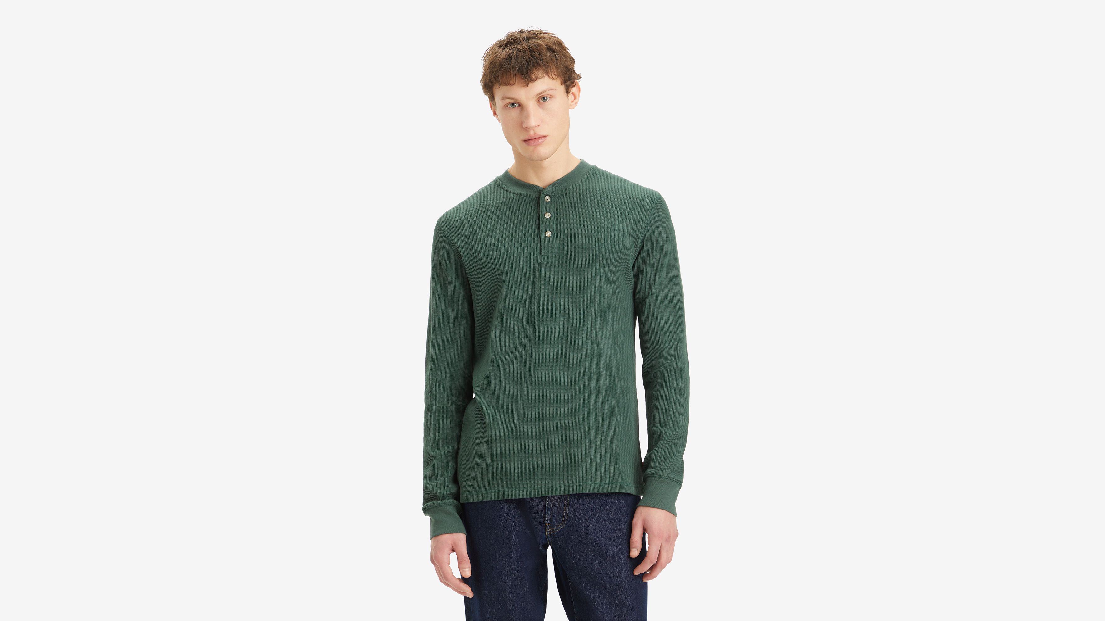 Long Sleeve Thermal Henley 1