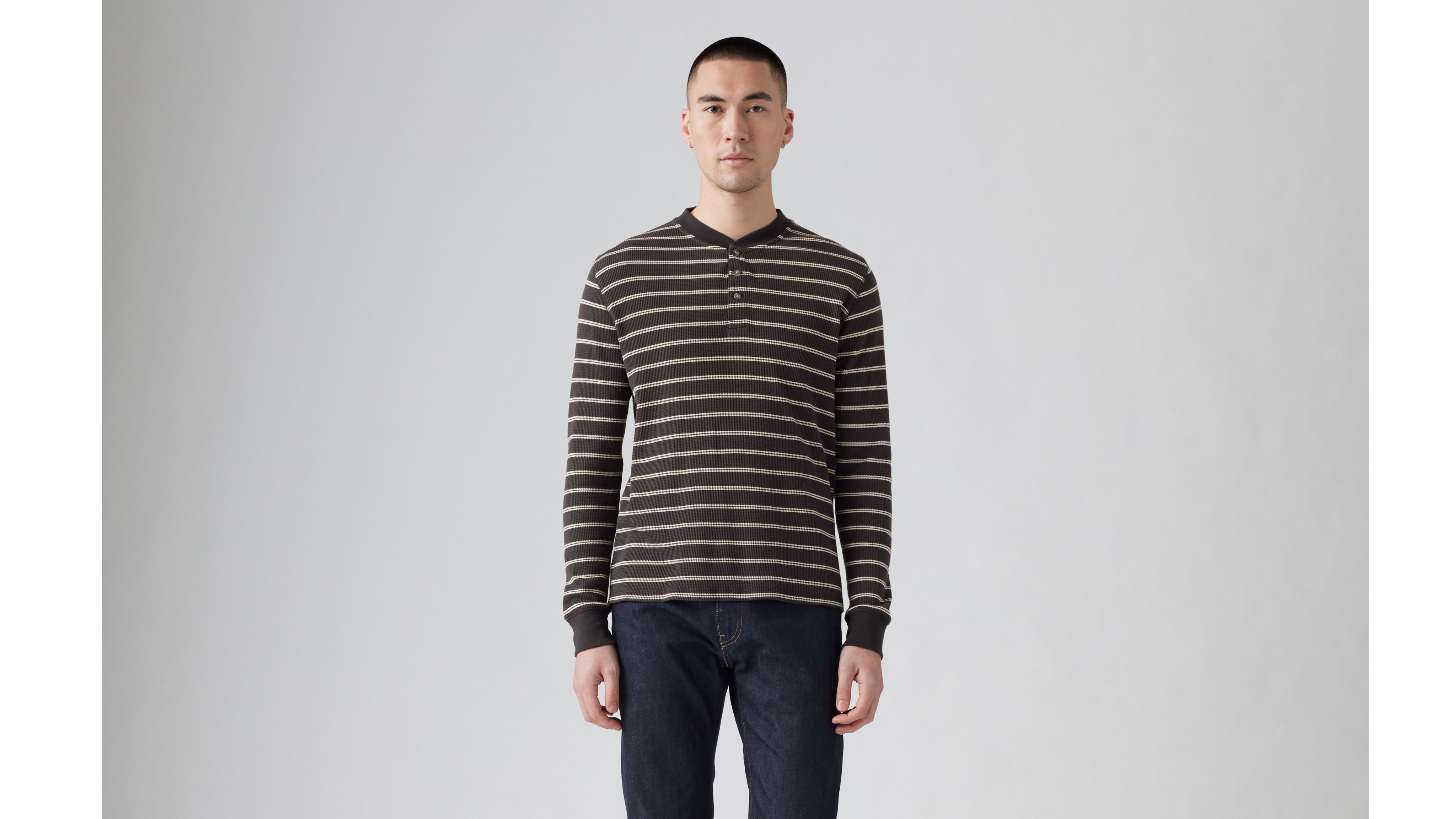 Long Sleeve Thermal Henley 1