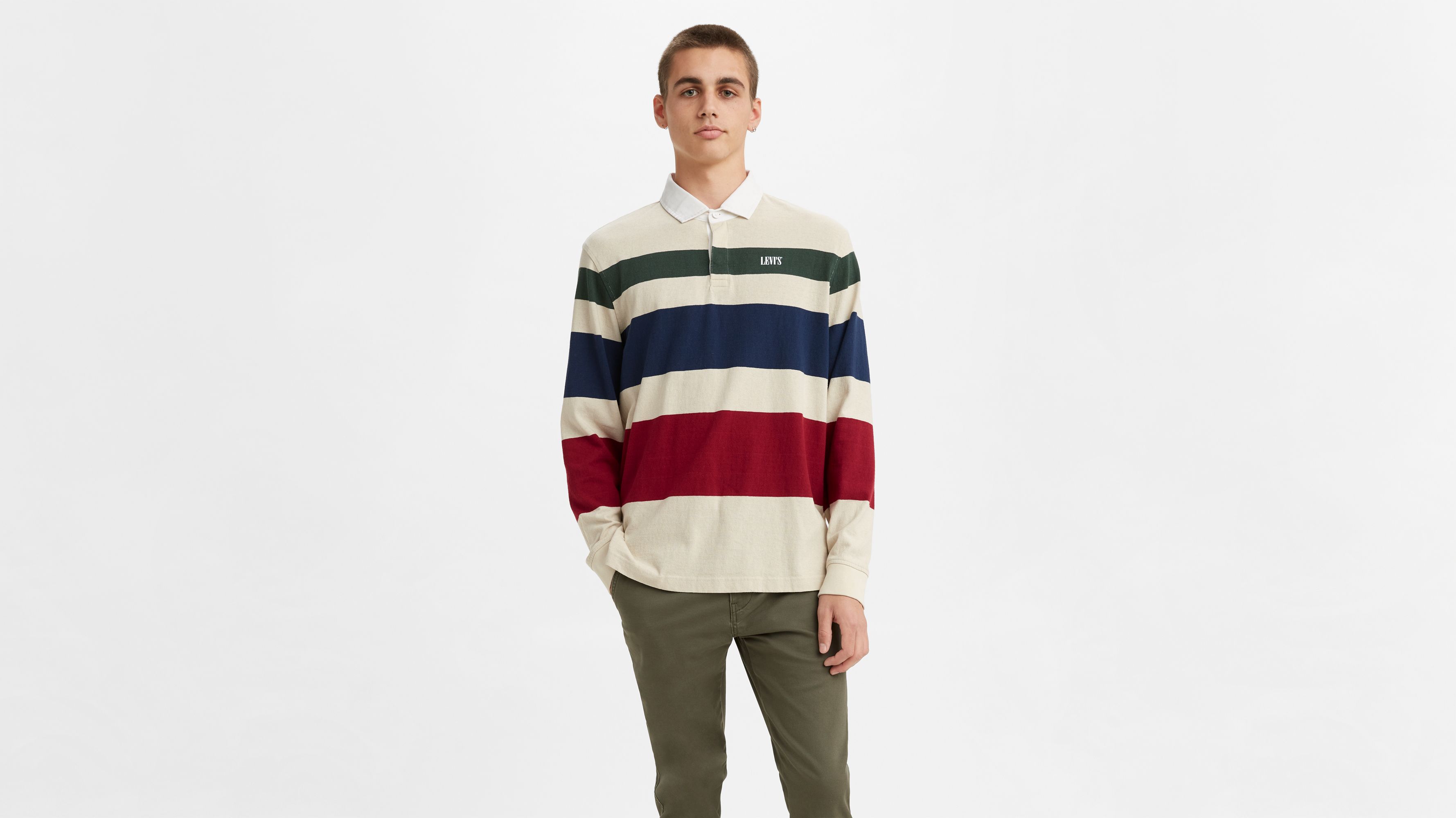 Longsleeve Rugby Shirt - White | Levi's® US