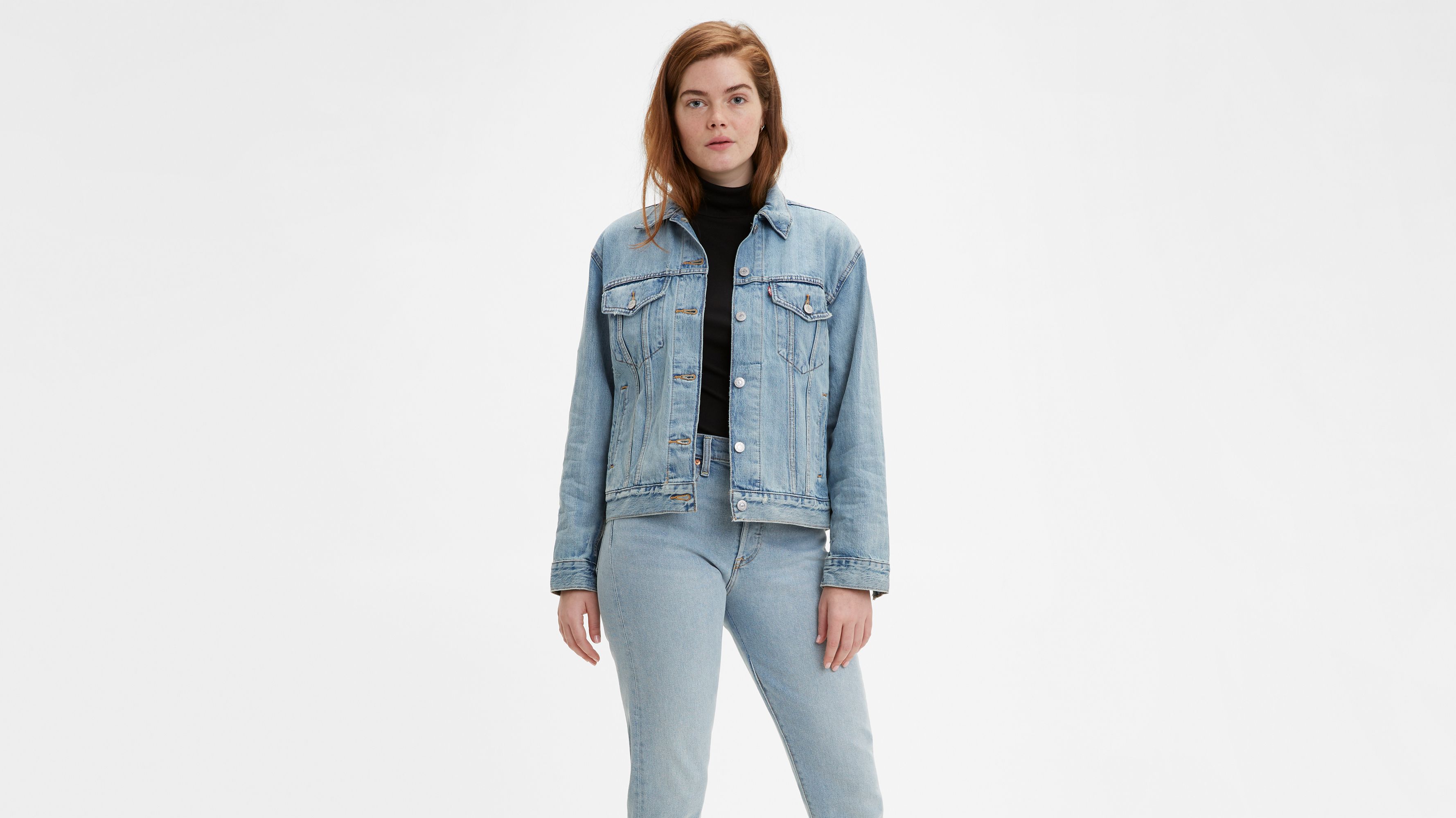 women's levi's ex boyfriend trucker jacket