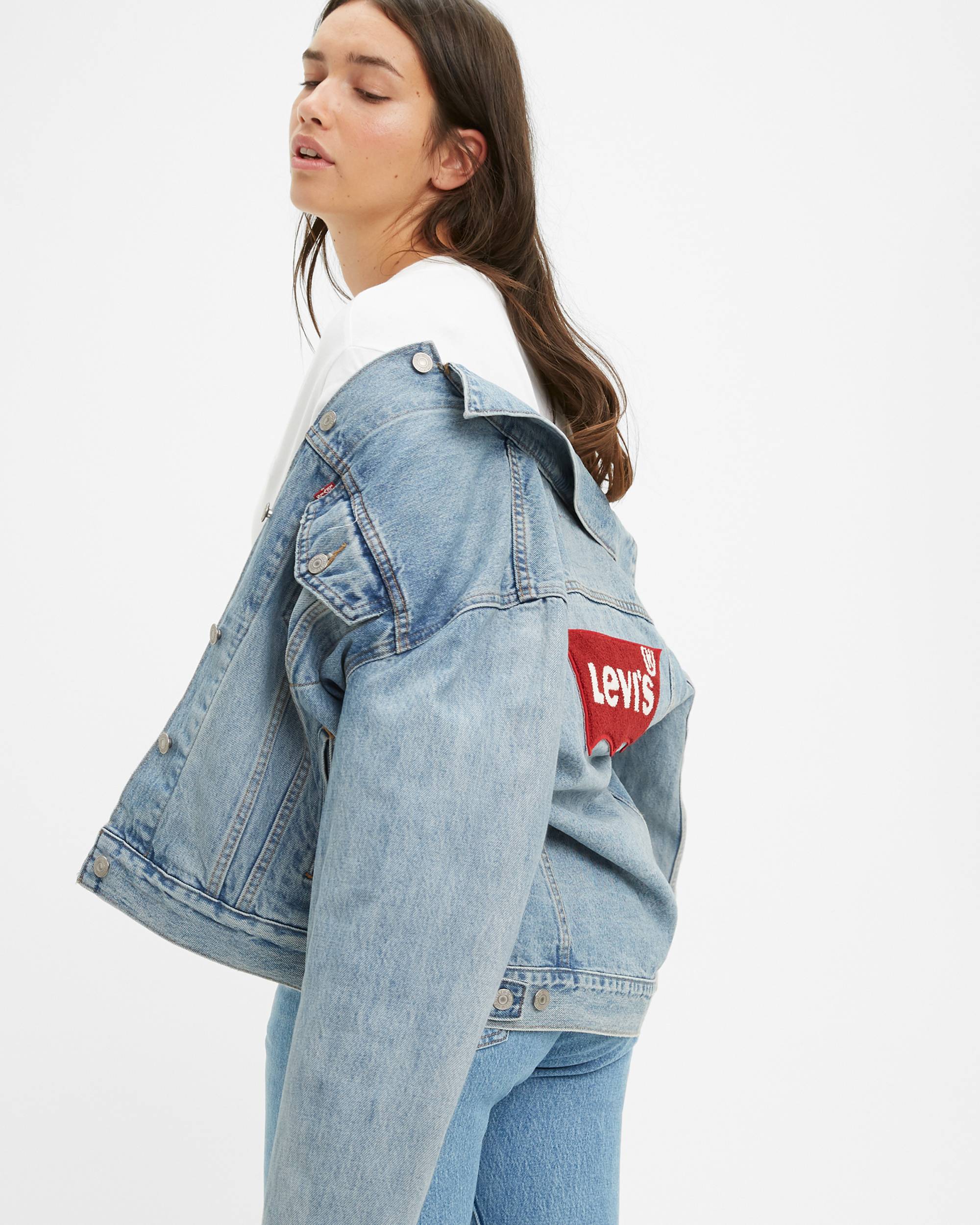 Ex-boyfriend Trucker Jacket - Light Wash | Levi's® US Ex-boyfriend Trucker Jacket - Light Wash | Levi's® US