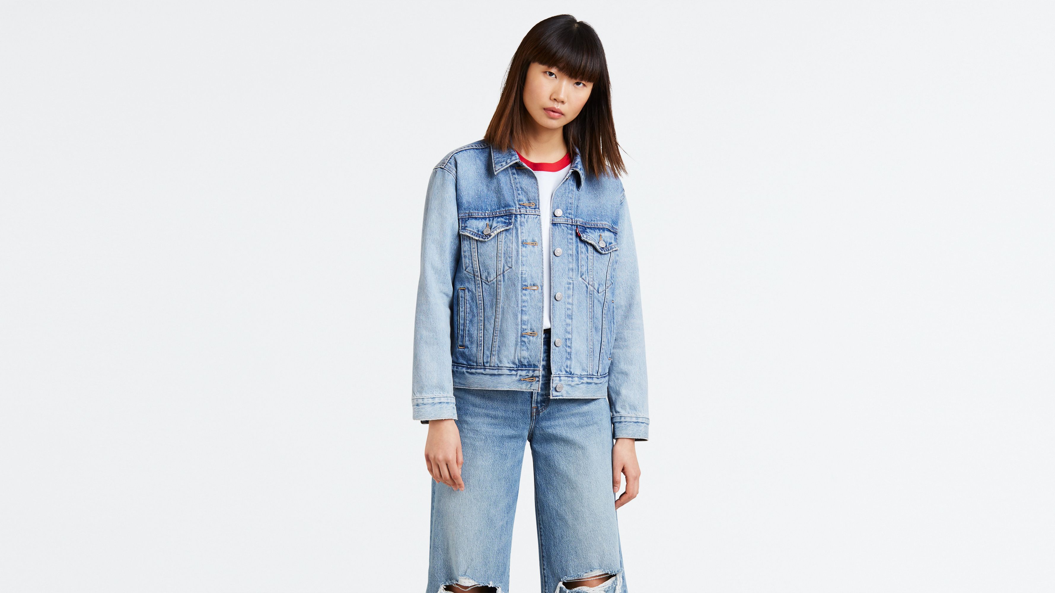 levi's premium ex boyfriend trucker jacket