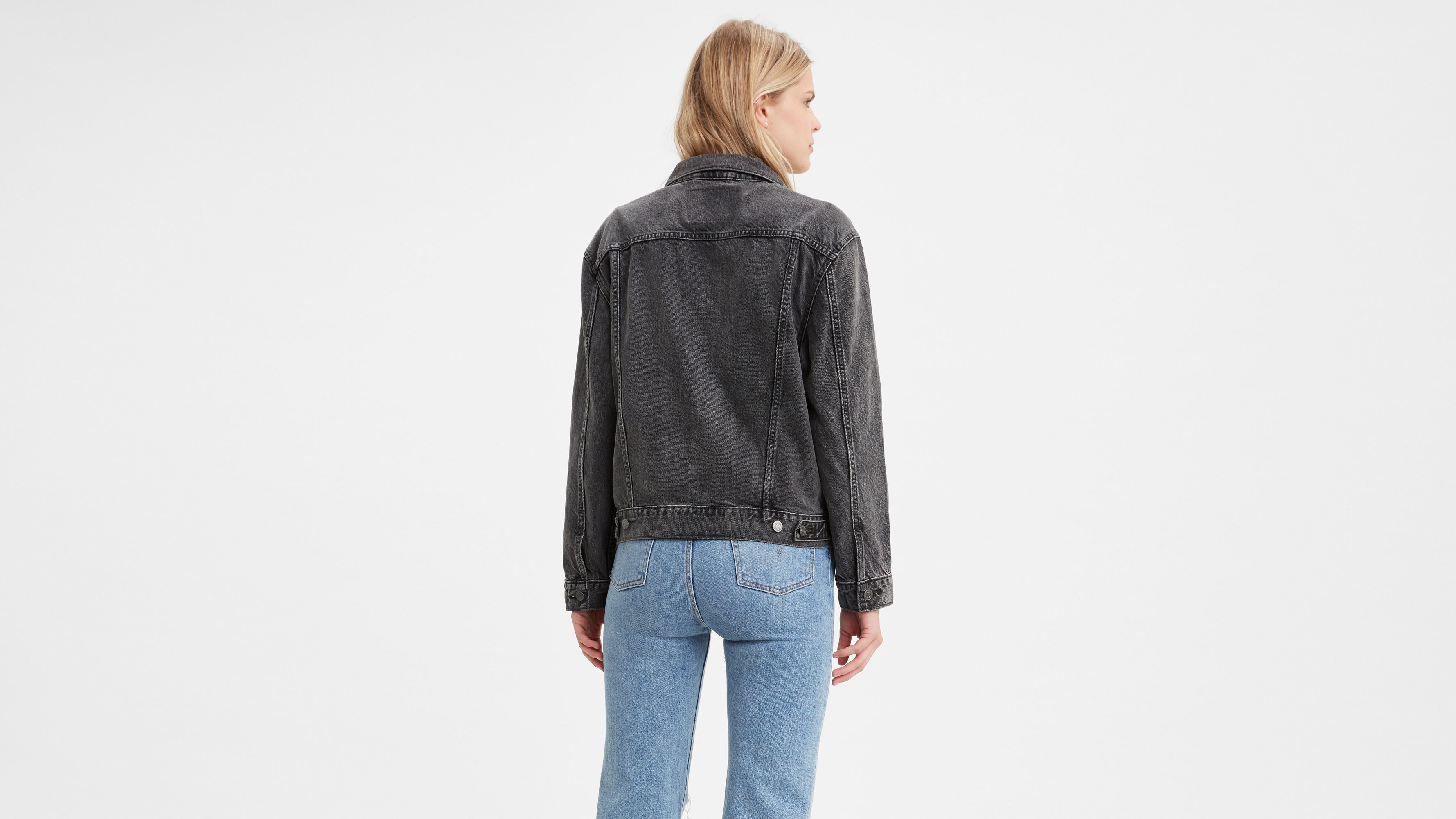 grey trucker jacket