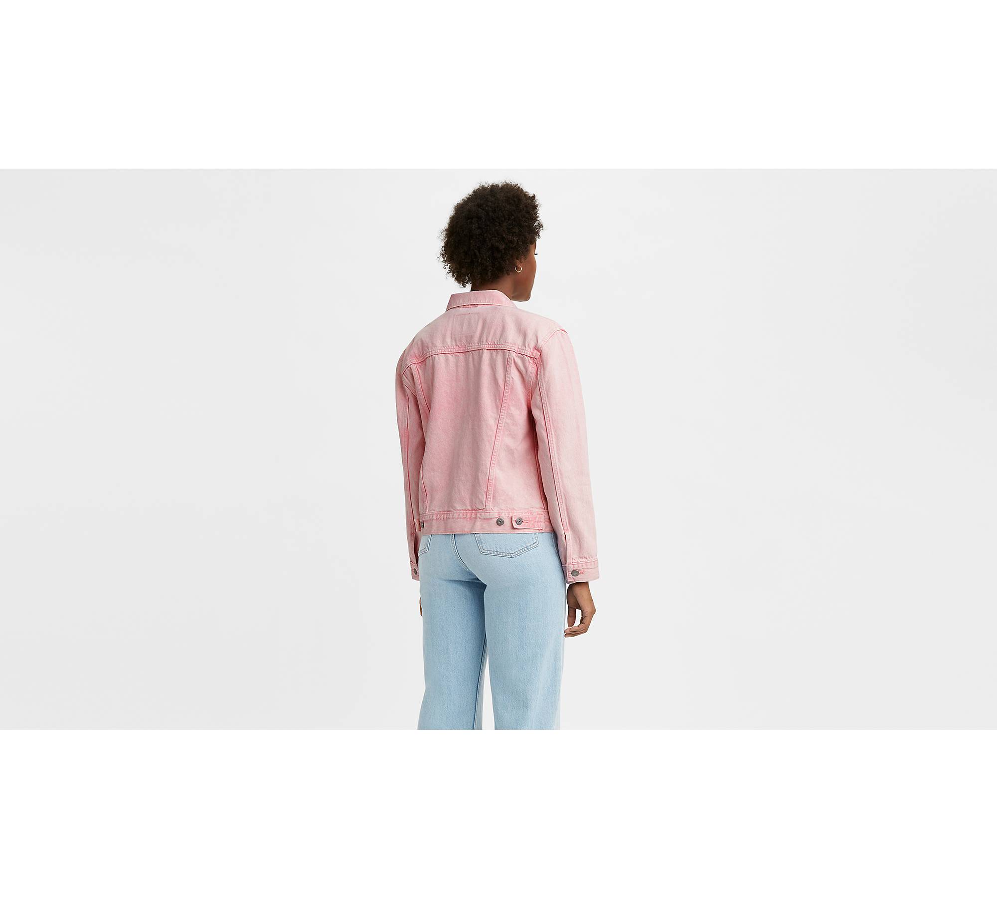 Levi's, Jackets & Coats, Levis Neon Pink Denim Trucker Jacket