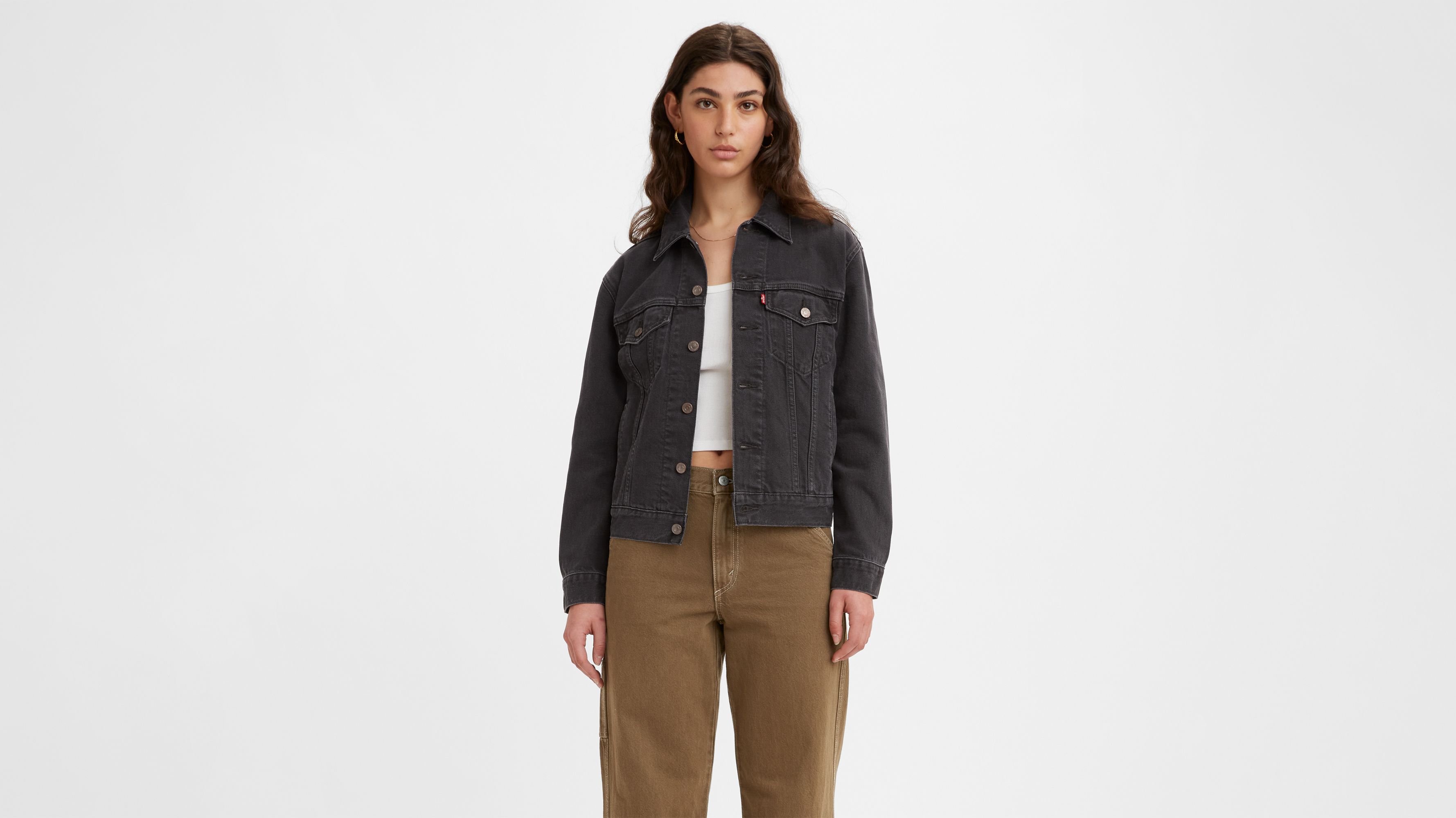 Ex-boyfriend Trucker Jacket - Black | Levi's® US